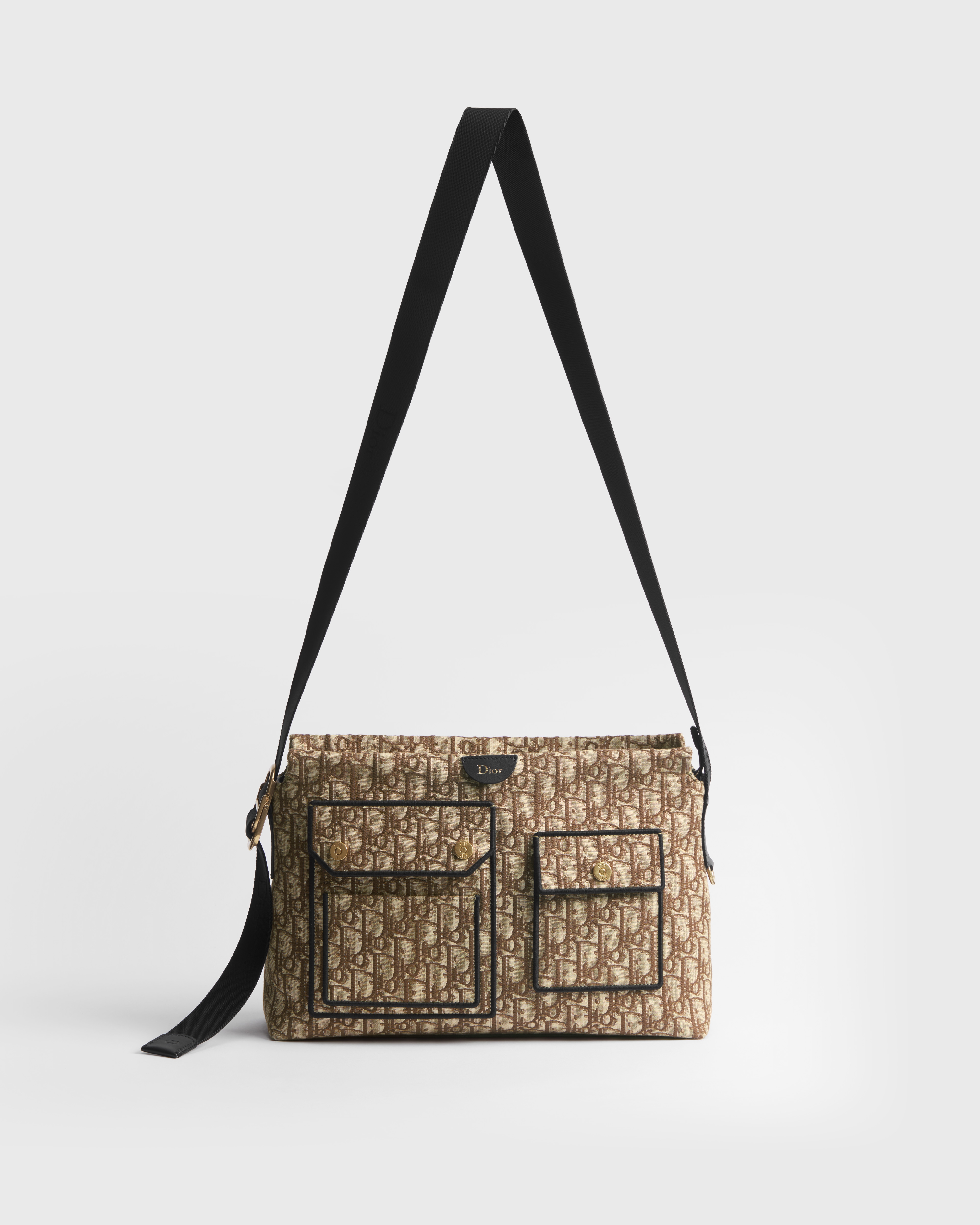 Medium Pocket Dior Jett Zipped Messenger Bag