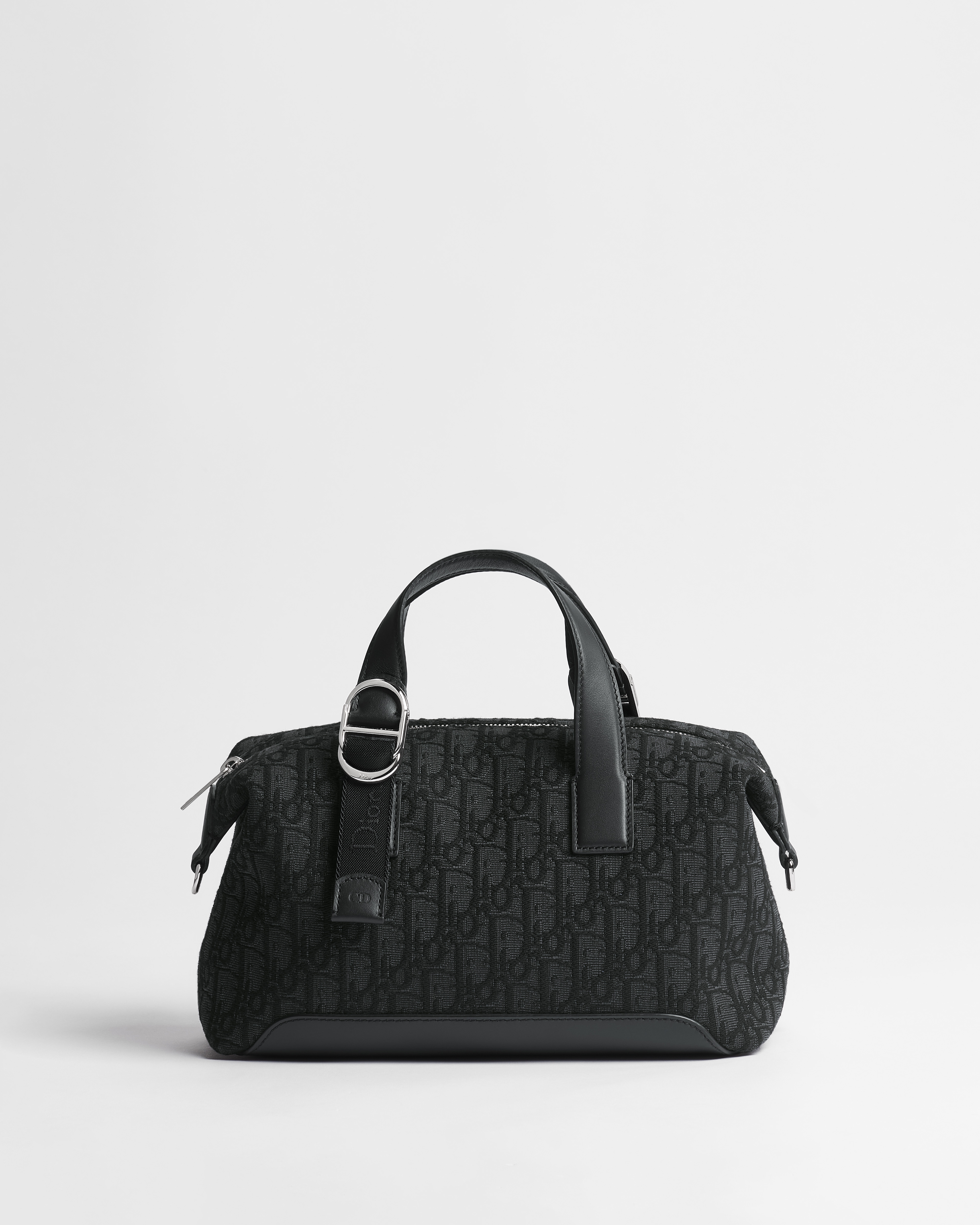 Dior Jett Bag with Strap Black Dior Oblique Jacquard E01