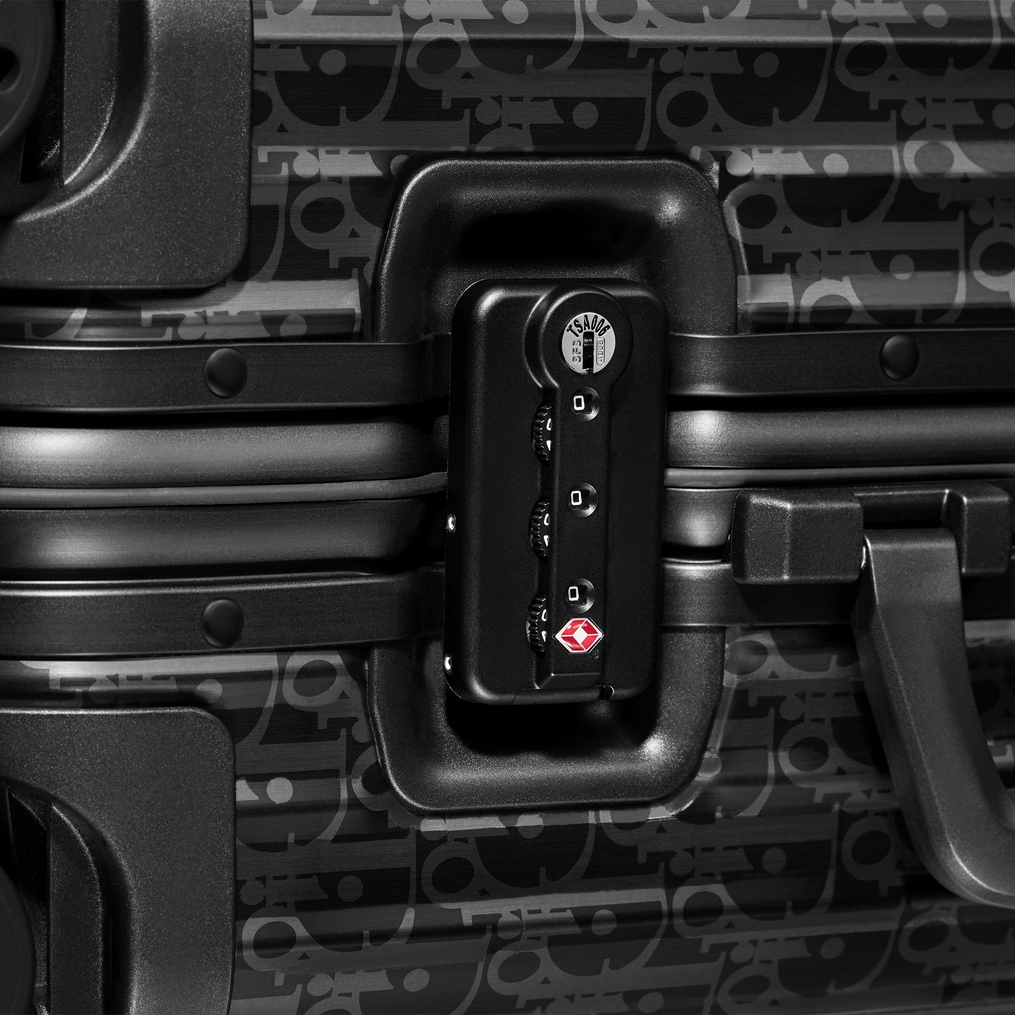 Mala de bordo DIOR AND RIMOWA Alumínio Dior Oblique preto E09