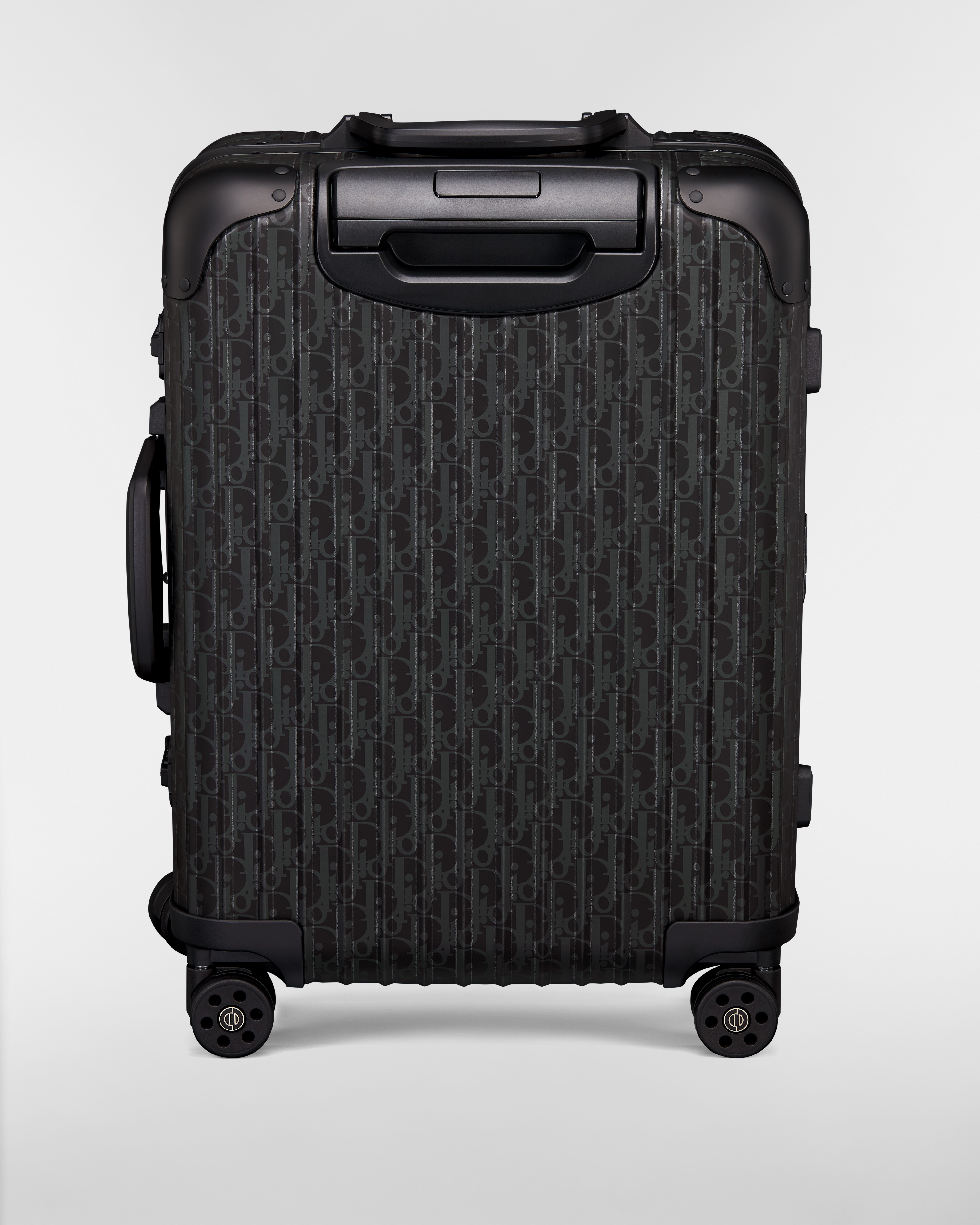 DIOR AND RIMOWA 기내용 캐리어 블랙 Dior Oblique 알루미늄 E08