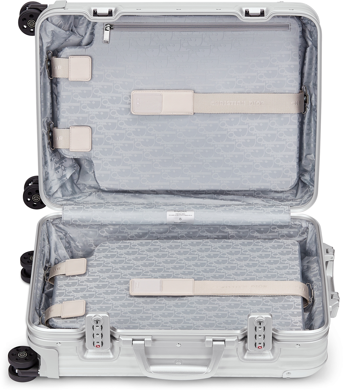 Dior Rimowa クリア グラデーションブルー ケース小型