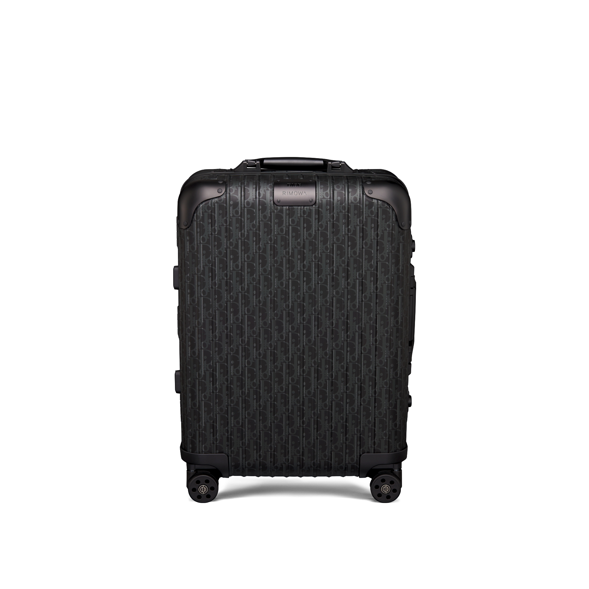 DIOR AND RIMOWA Carry-On Suitcase Black Dior Oblique