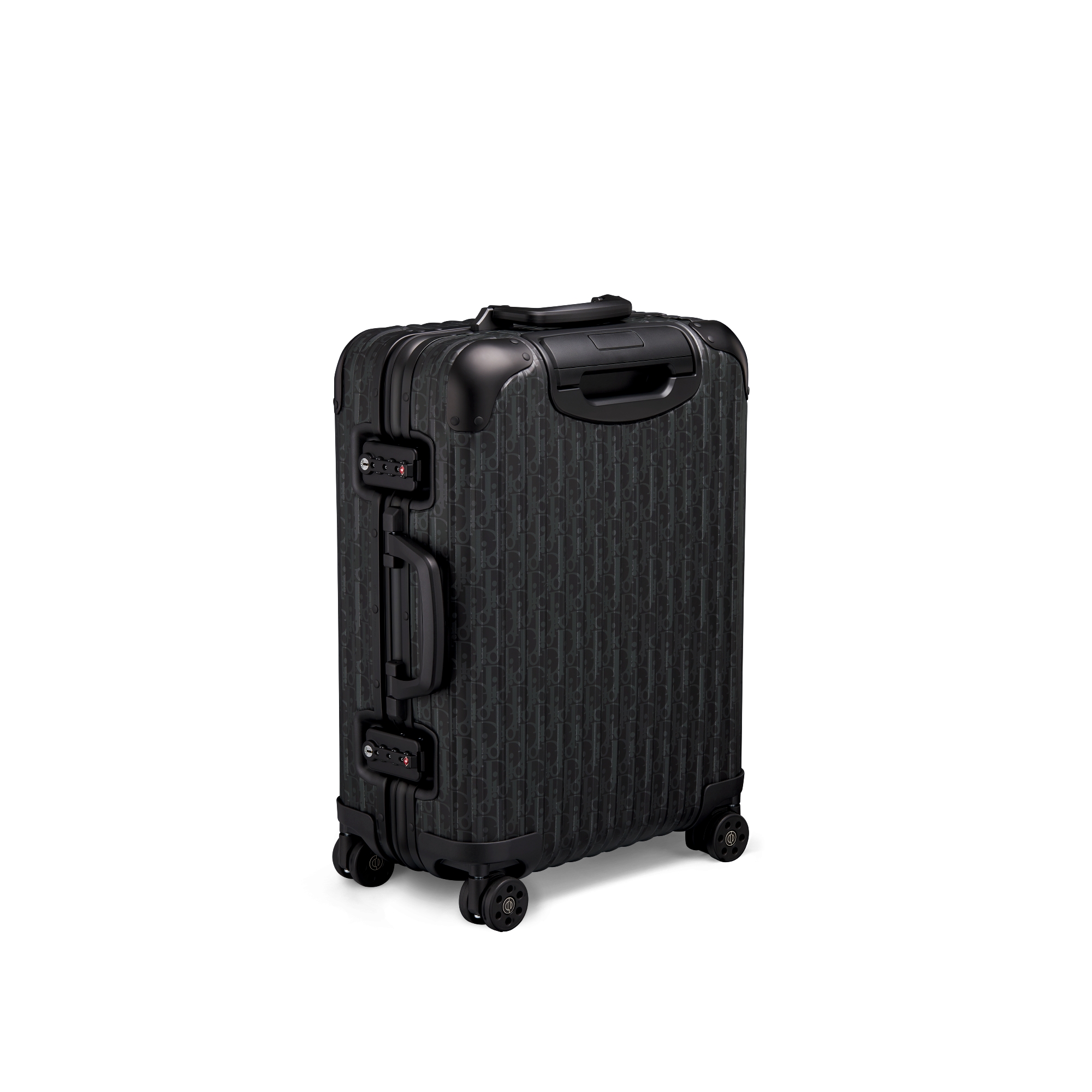 Valise cabine DIOR AND RIMOWA Aluminium Dior Oblique noir E05