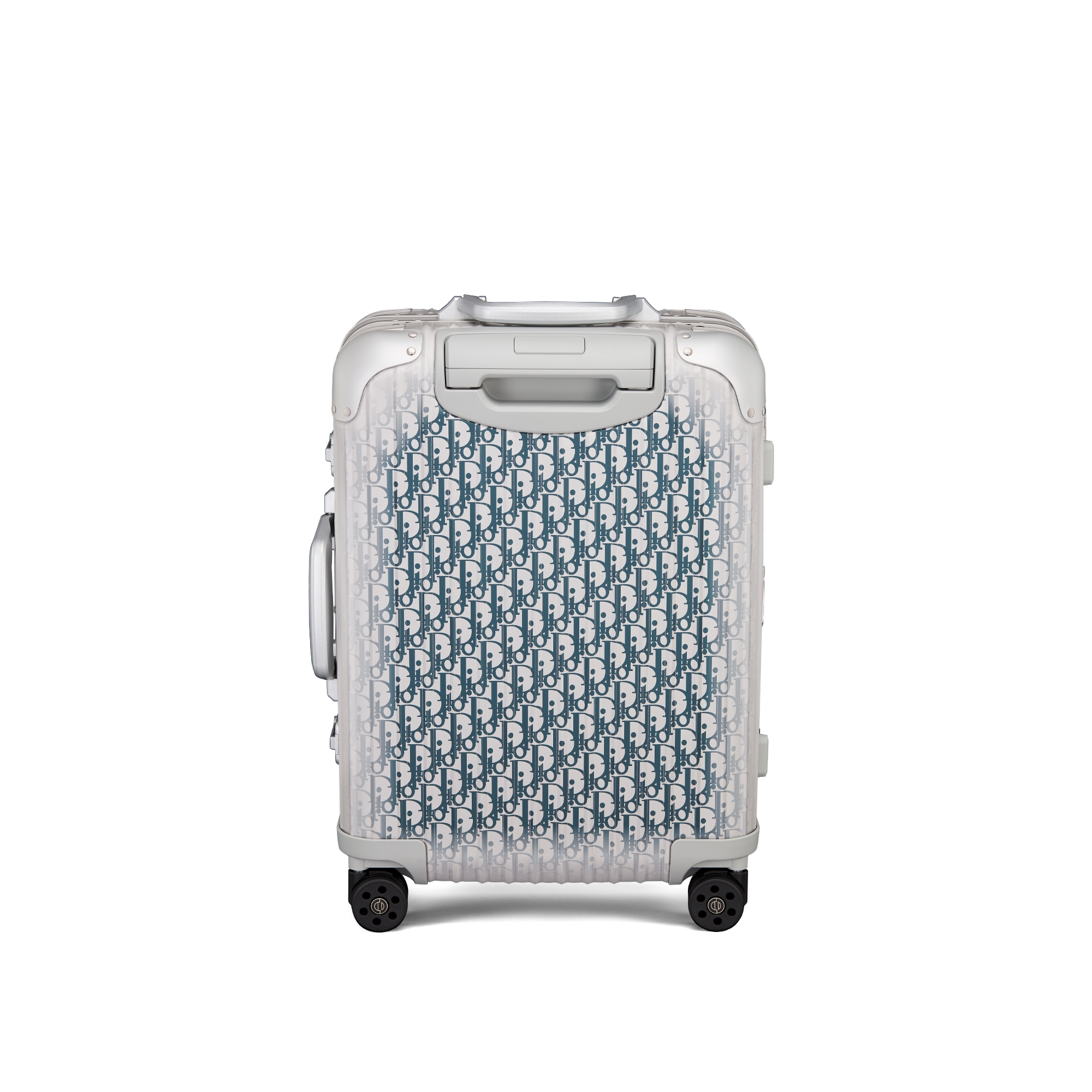 DIOR AND RIMOWA Carry-On Suitcase Gradient Blue Dior Oblique Aluminum E08