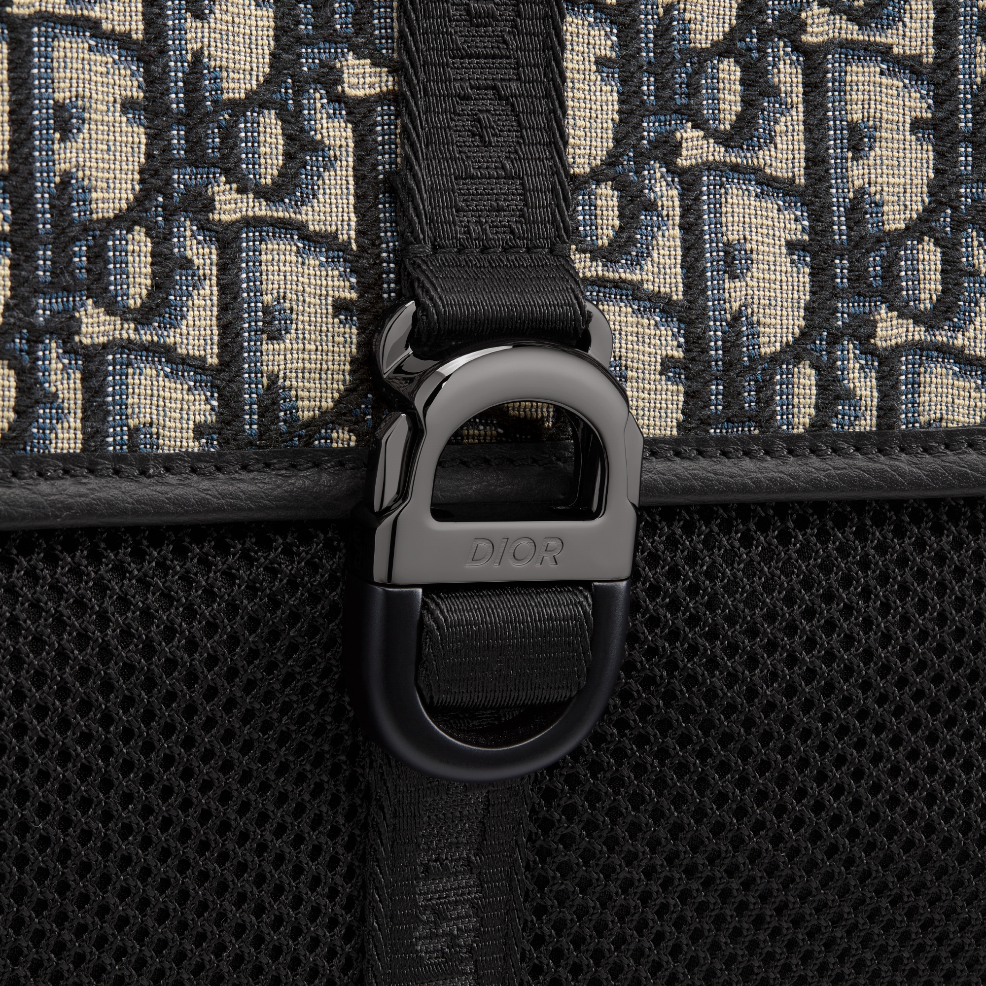 Dior 8 Backpack Beige and Black Dior Oblique Jacquard E09