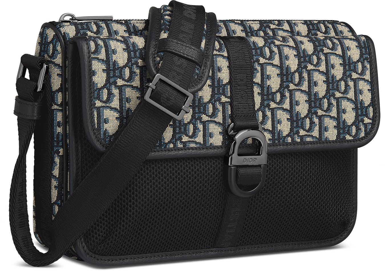 Dior 8 Bag With Strap Beige and Black Dior Oblique Jacquard | DIOR