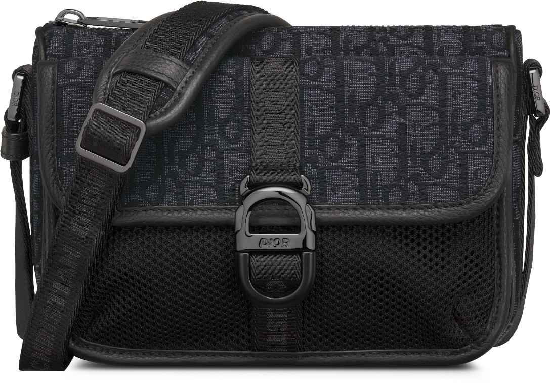 Mini Dior 8 Bag with Strap Black Dior Oblique Jacquard | DIOR