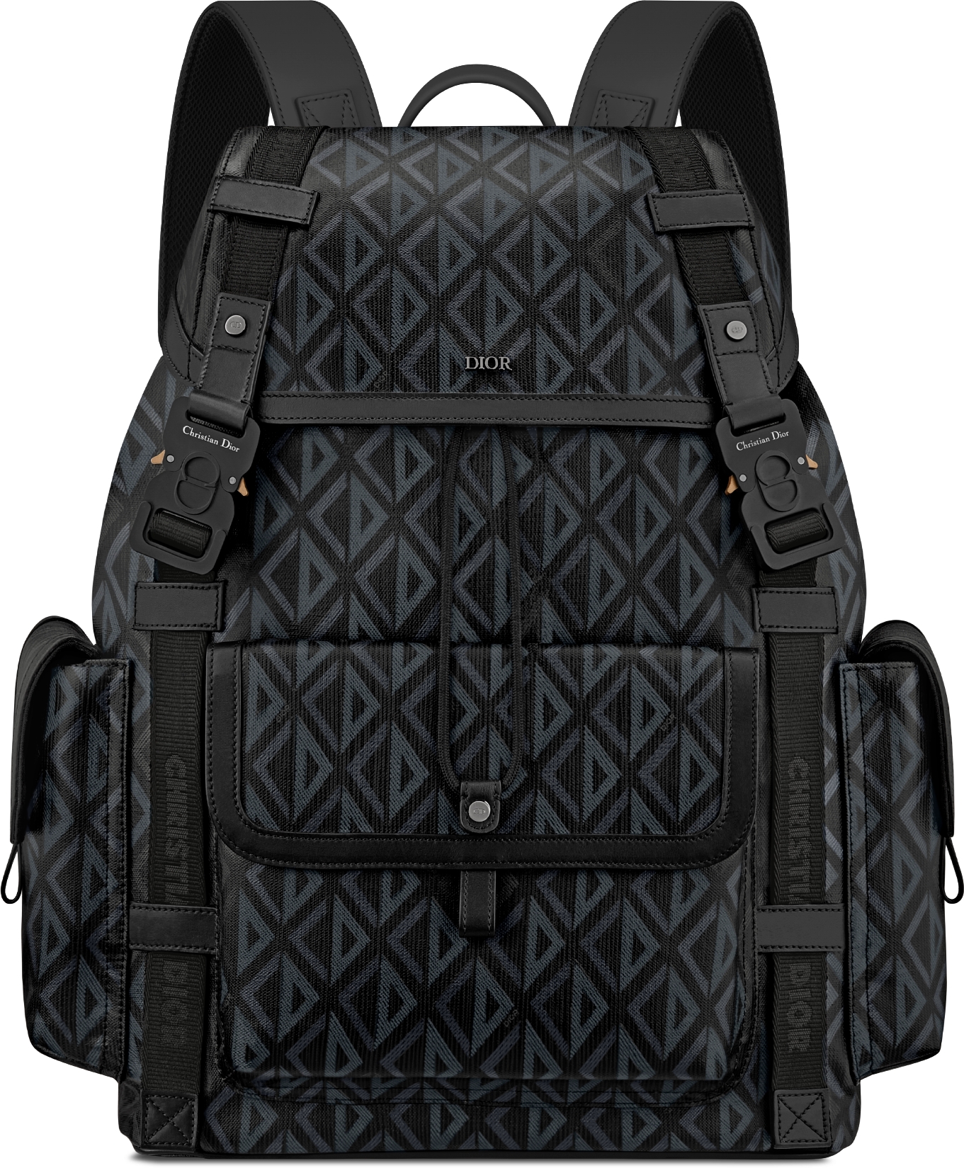 Dior black calfskin backpack hotsell