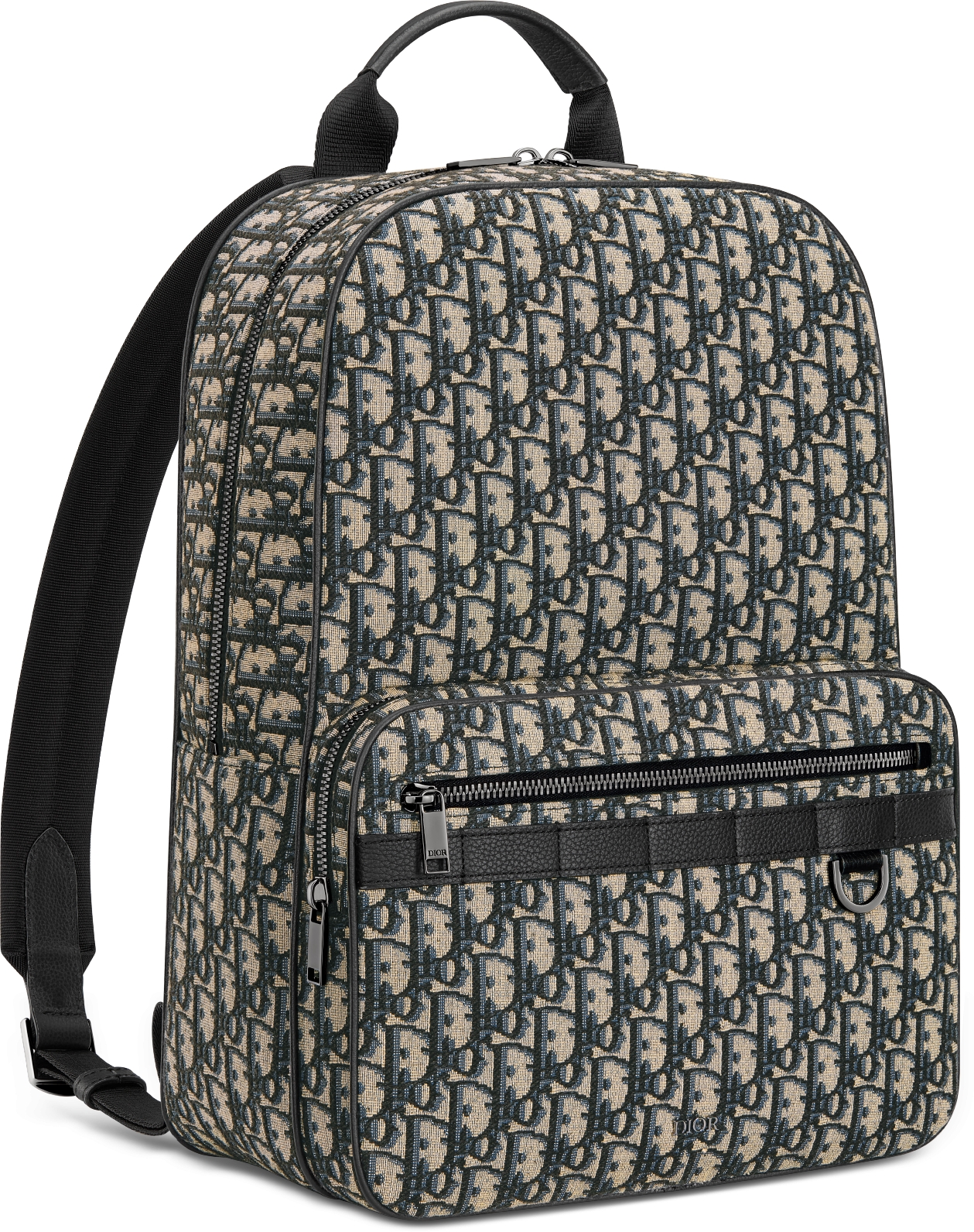 Safari Backpack Beige and Black Dior Oblique Jacquard DIOR