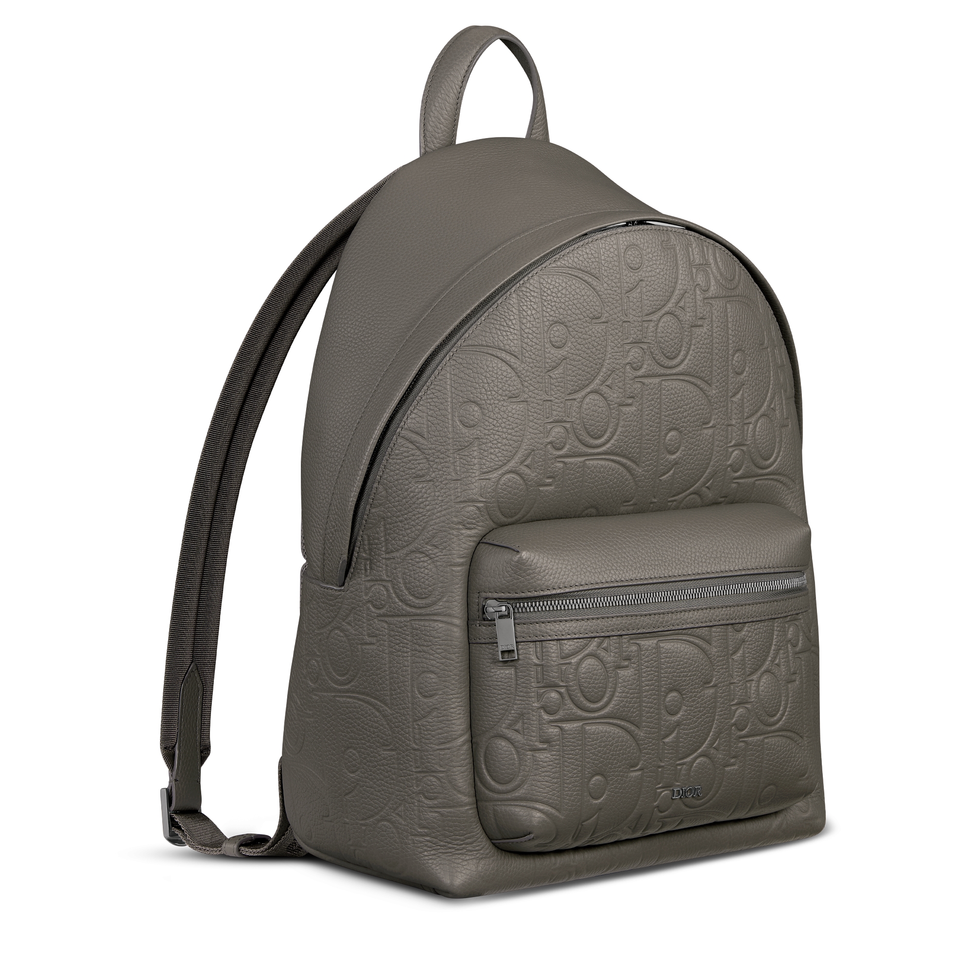 Rider 2.0 Zipped Backpack Gray Dior Gravity Leather and Gray Grained Calfskin E03