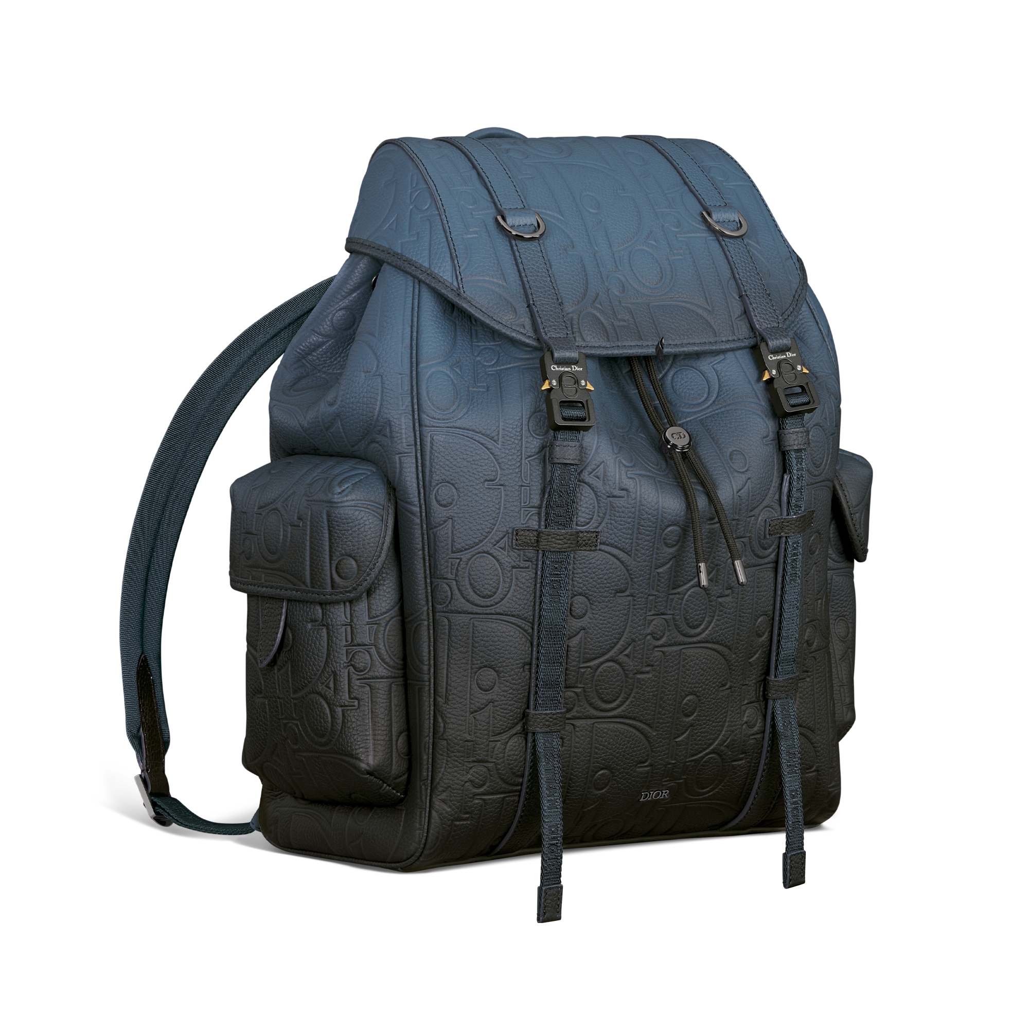Dior Hit the Road フラップ付き バックパック ディオール グラビティ レザー & グレインドカーフスキン E03