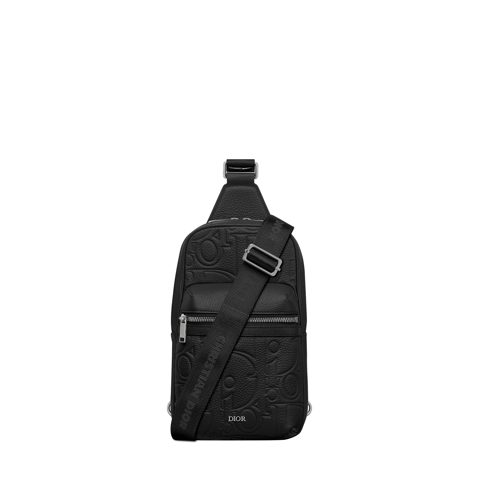 Rider 2.0 Sling Bag Black Dior Gravity Leather and Black Grained Calfskin E01