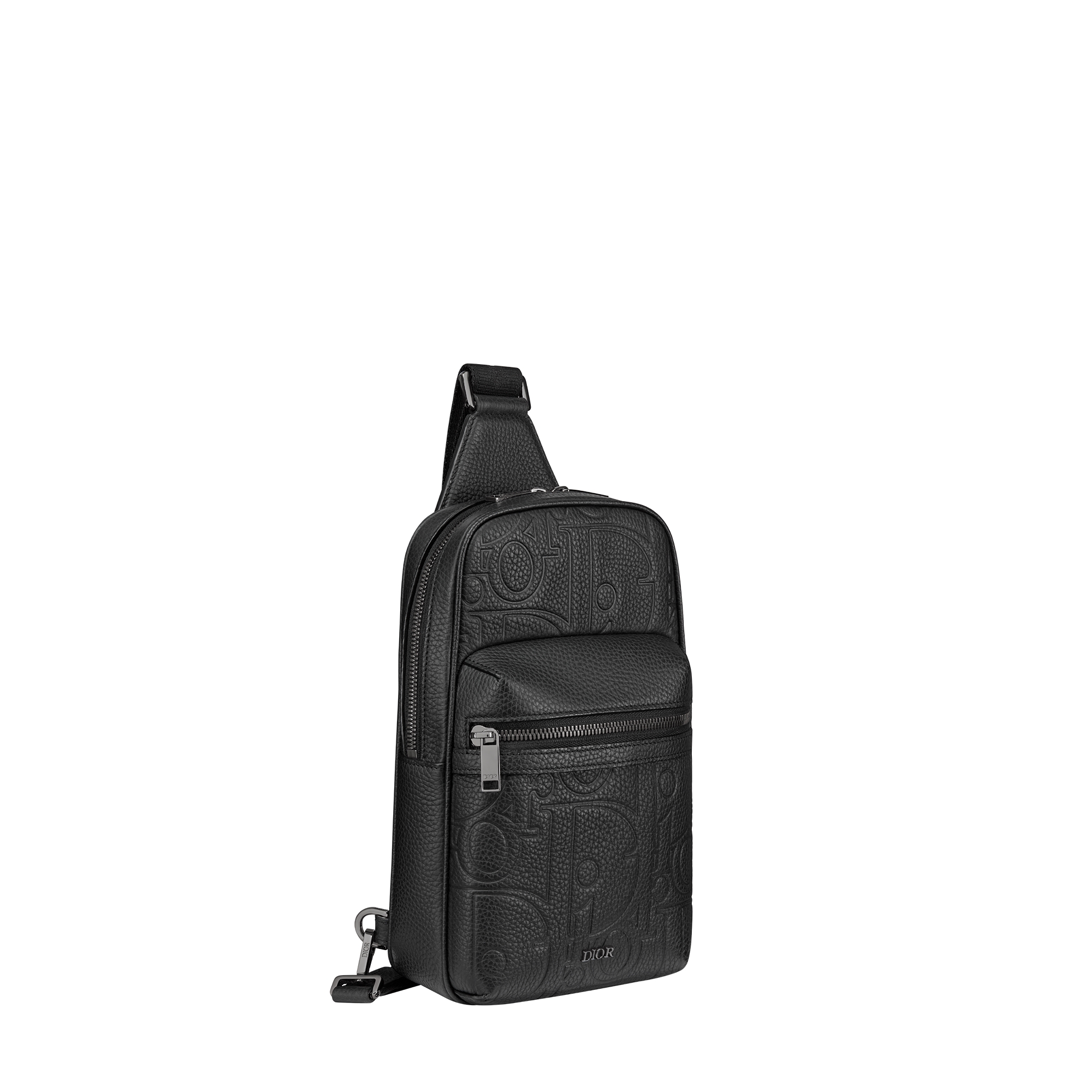 Rider 2.0 Sling Bag Black Dior Gravity Leather and Black Grained Calfskin E03