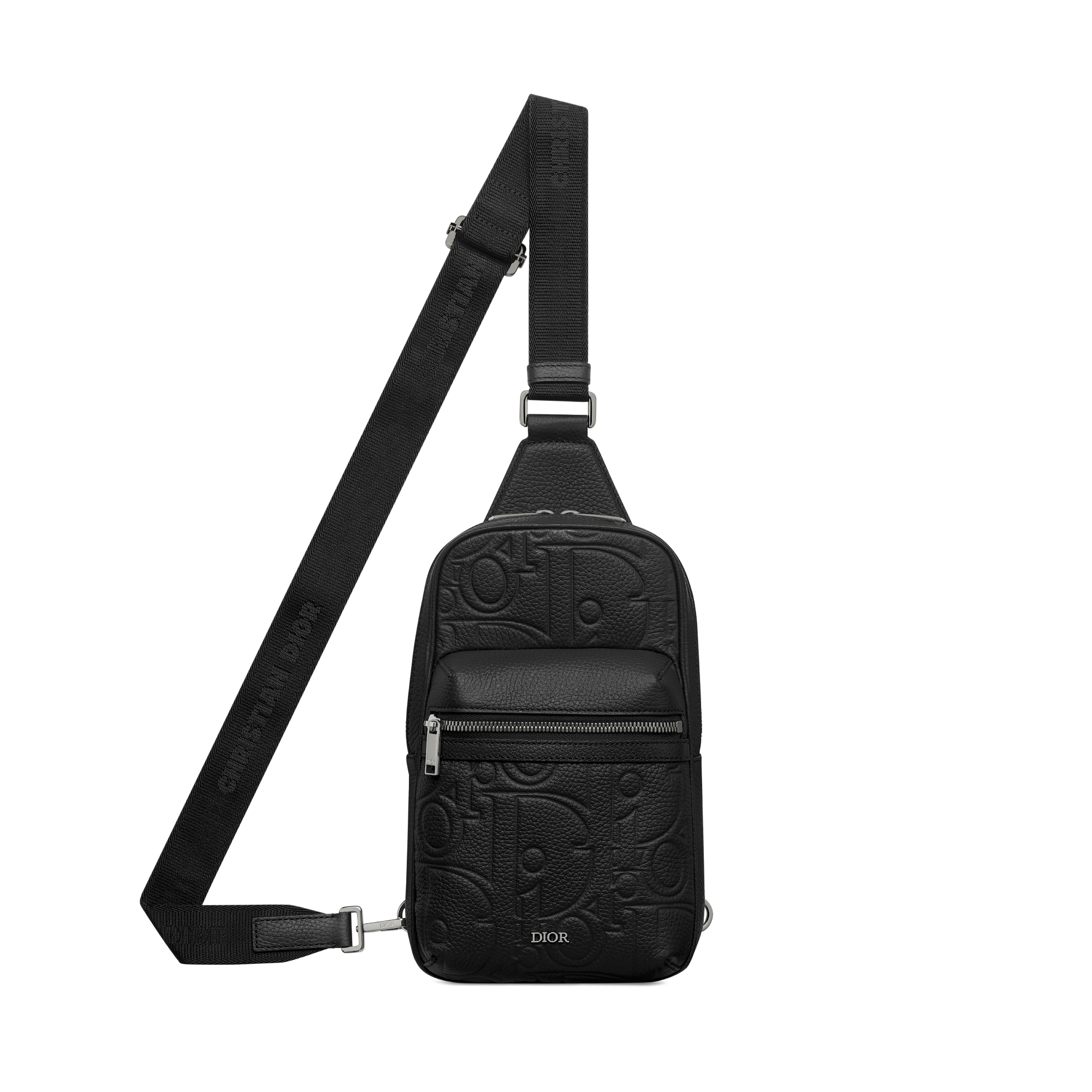 Rider 2.0 Sling Bag Black Dior Gravity Leather and Black Grained Calfskin E07