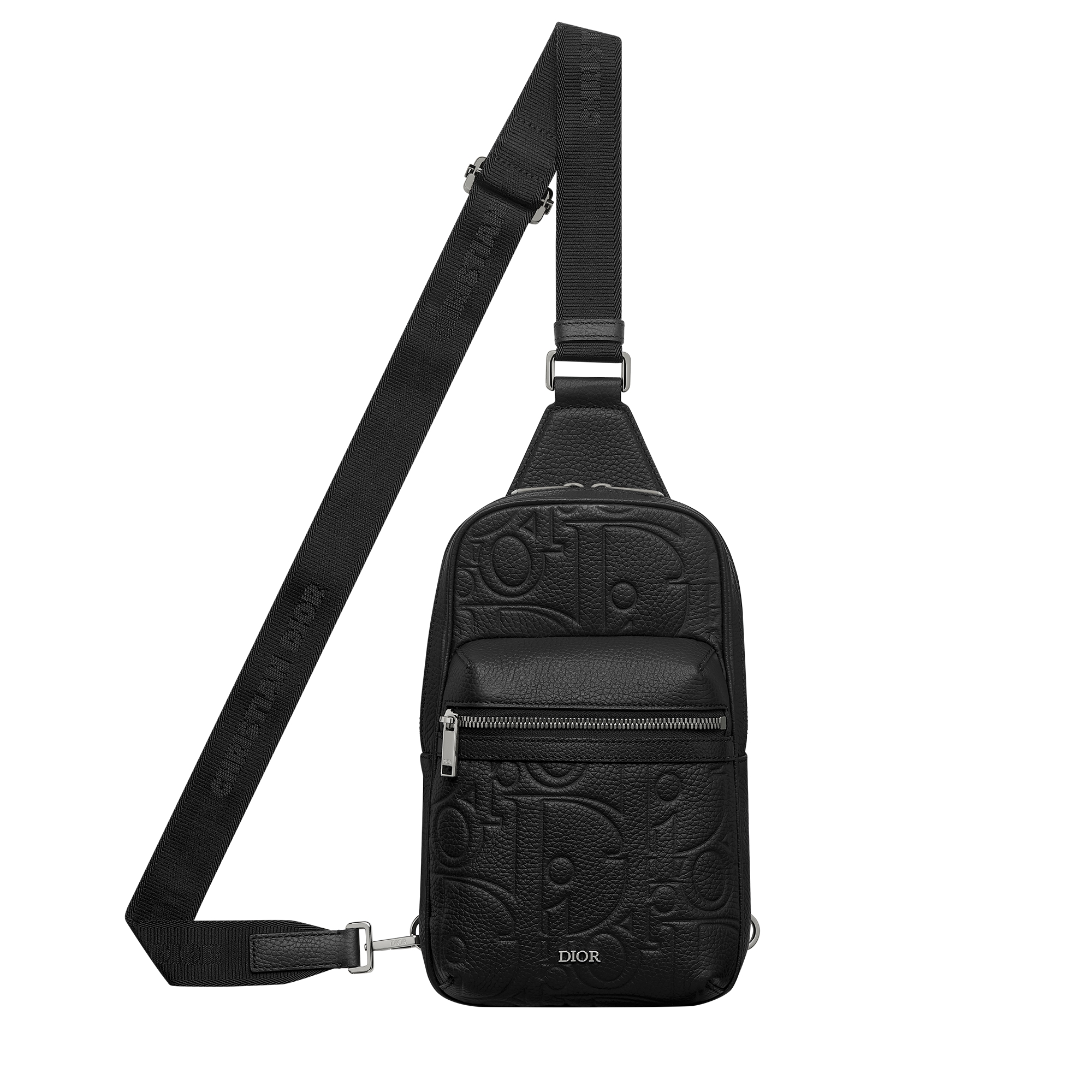 Rider 2.0 Sling Bag Black Dior Gravity Leather and Black Grained Calfskin E07