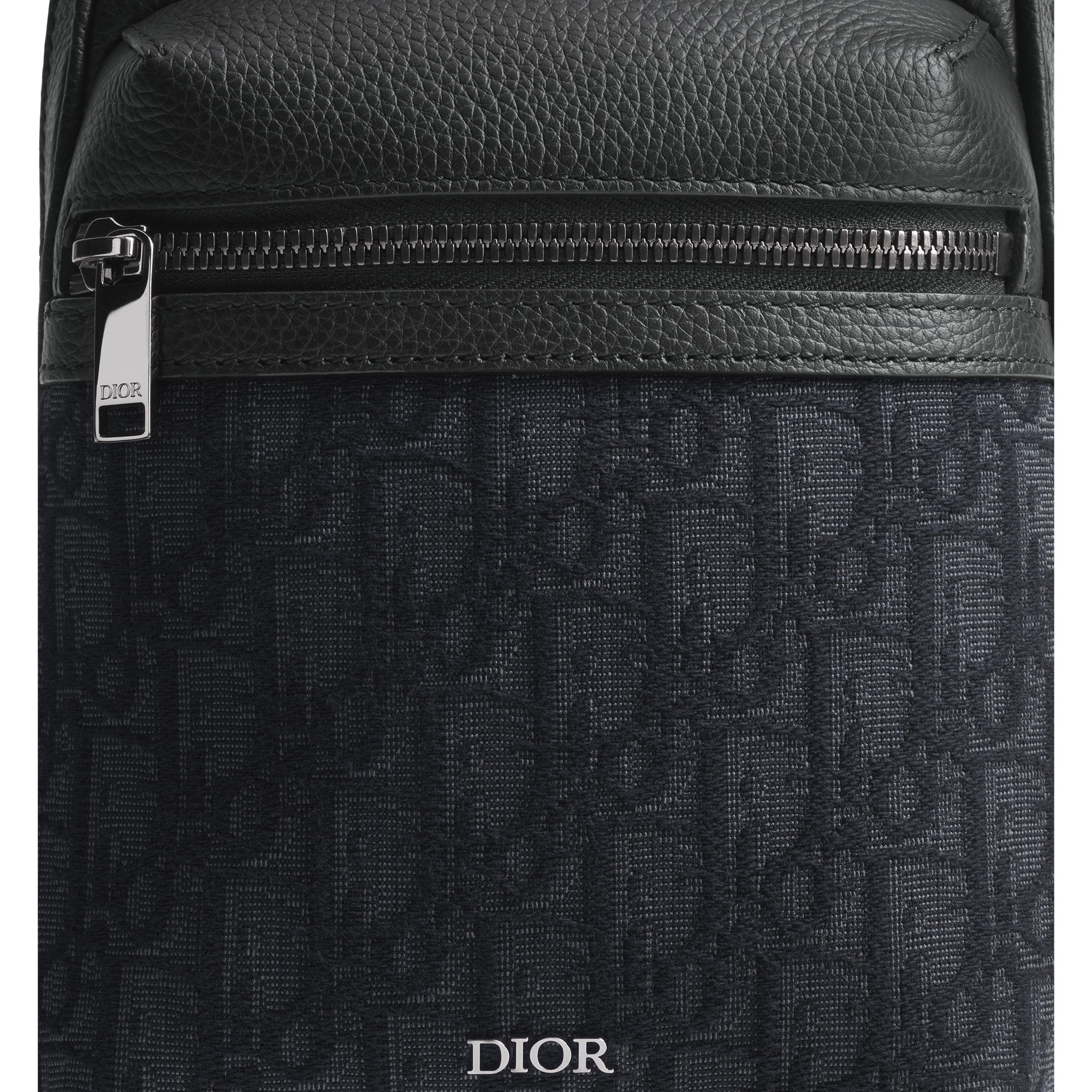 Rider 2.0 Sling Bag Black Dior Oblique Jacquard and Black Grained Calfskin E09