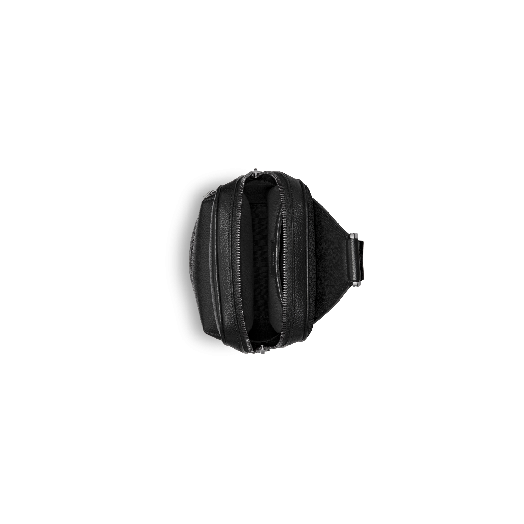 Rider 2.0-slingtas Beige en zwarte Dior Oblique-jacquard met zwart generfd kalfsleer E06