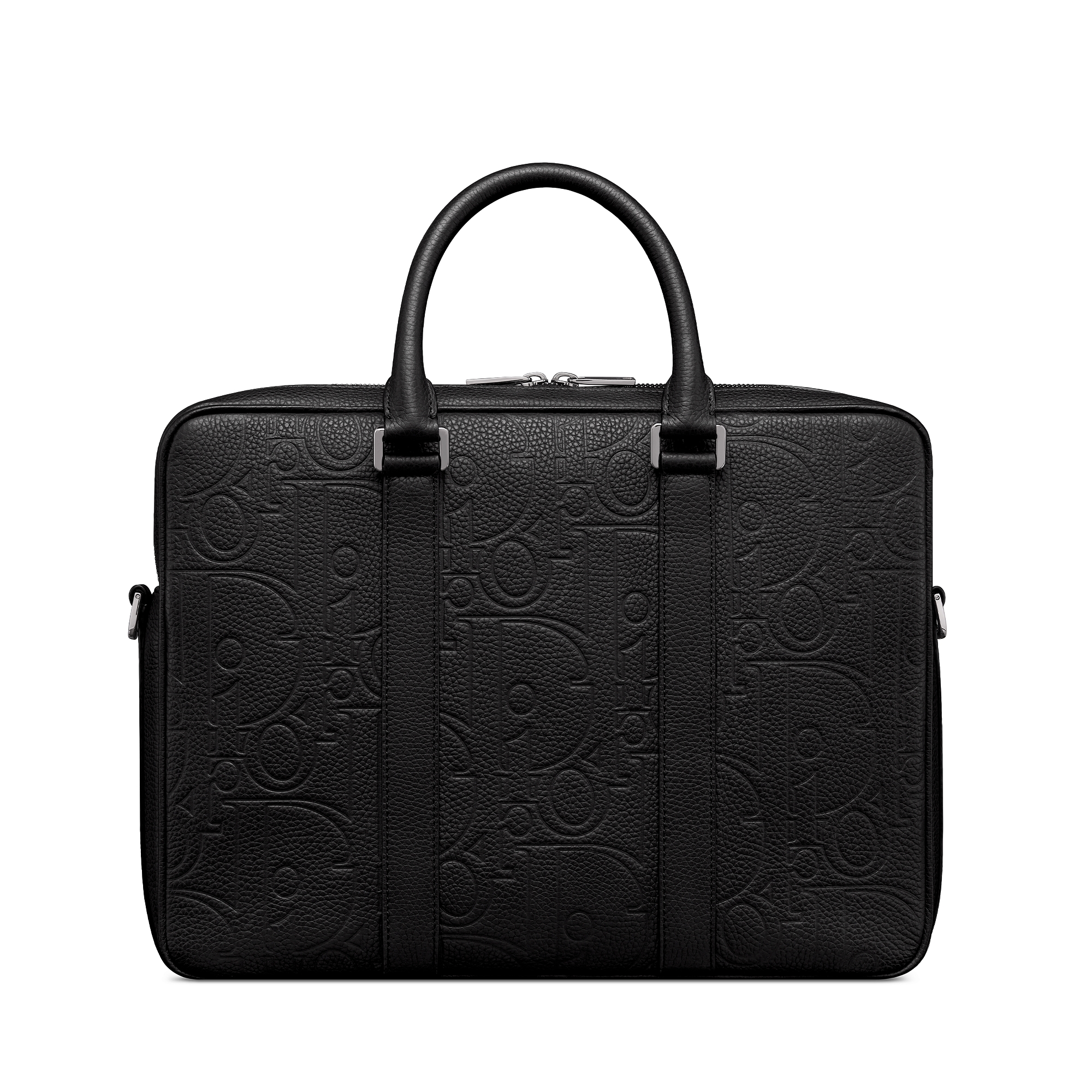 テラ　Dior ビジネスバック Zipped Briefcase Black Dior Gravity Leather and Black Grained