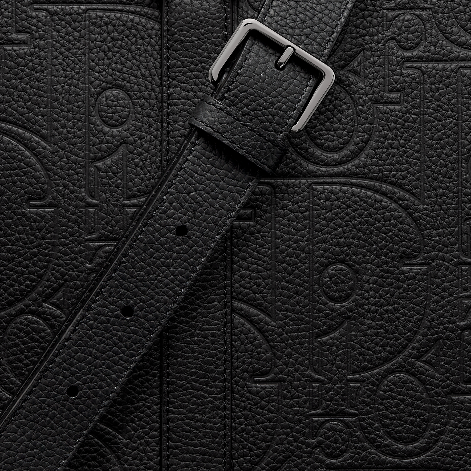 Zipped Briefcase Black Dior Gravity Leather and Black Grained Calfskin E09