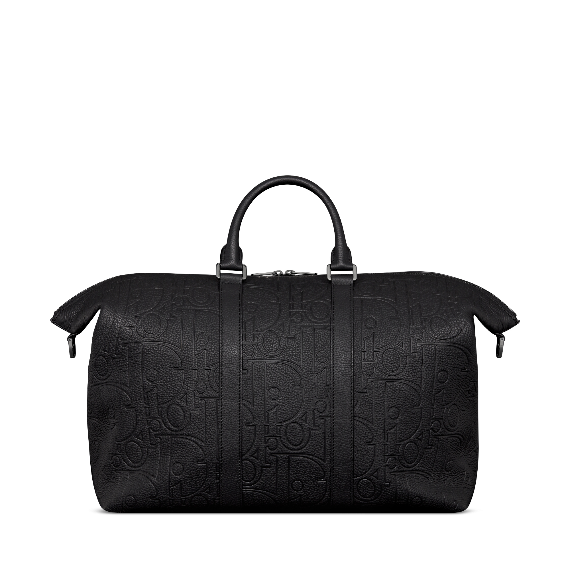 Weekender 40 Black Dior Gravity Leather and Black Grained Calfskin E08