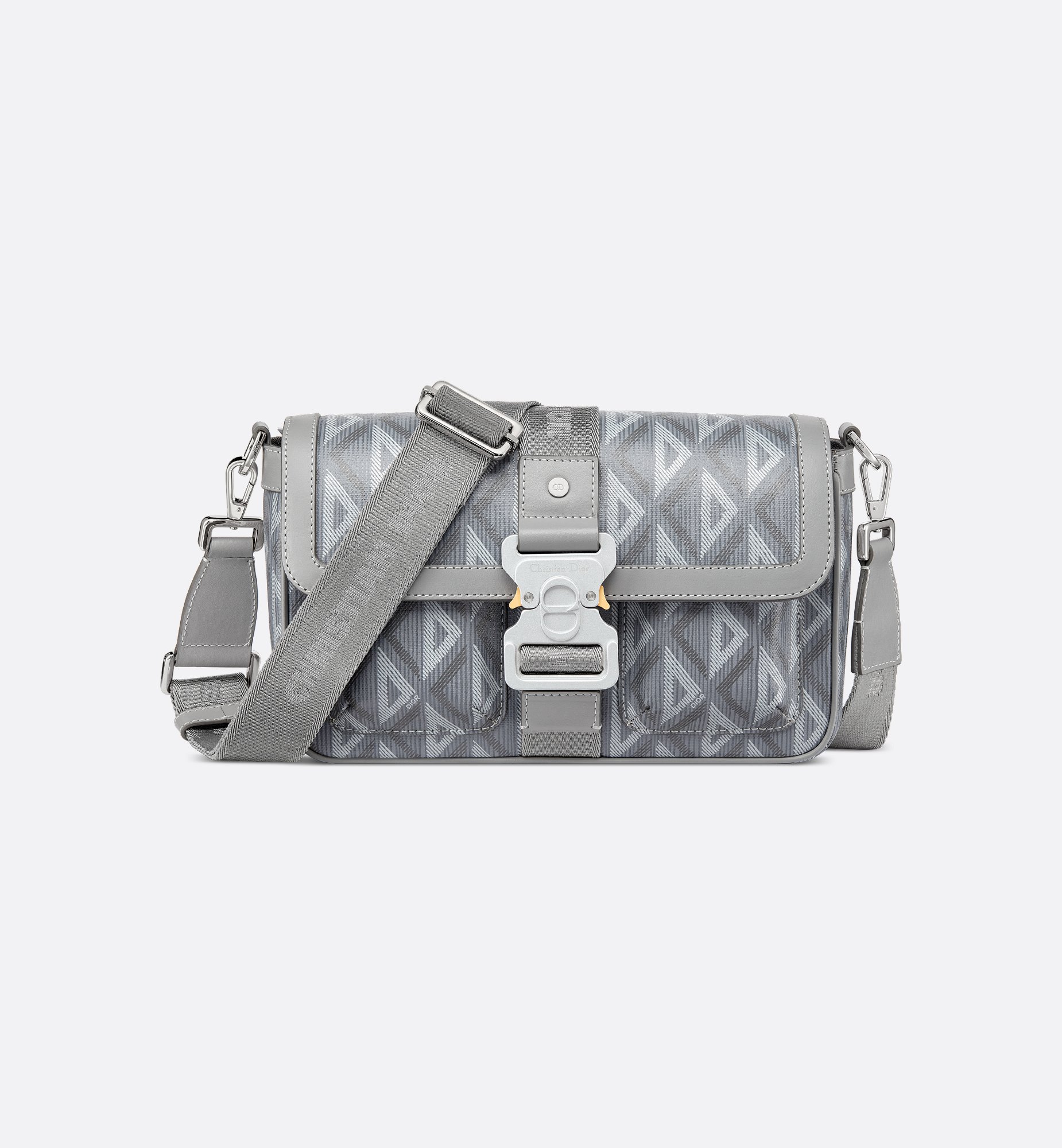 Dior Hit the Road Bag with Strap Black Coated Cotton Canvas Dior Hit the Road Bag with Strap Black Coated Cotton Canvas