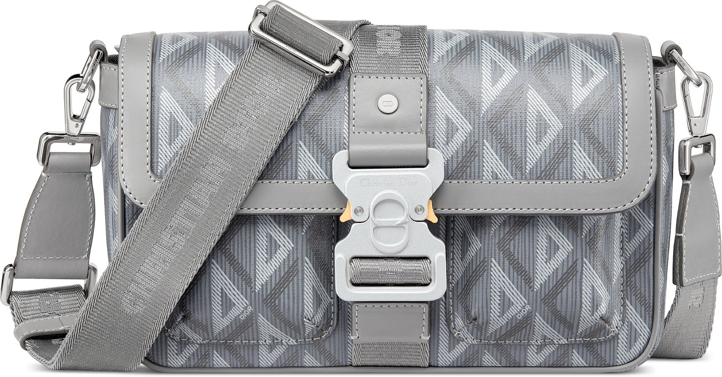 Dior Chardons Mitzah Scarf Ivory and Gray Silk Twill | DIOR