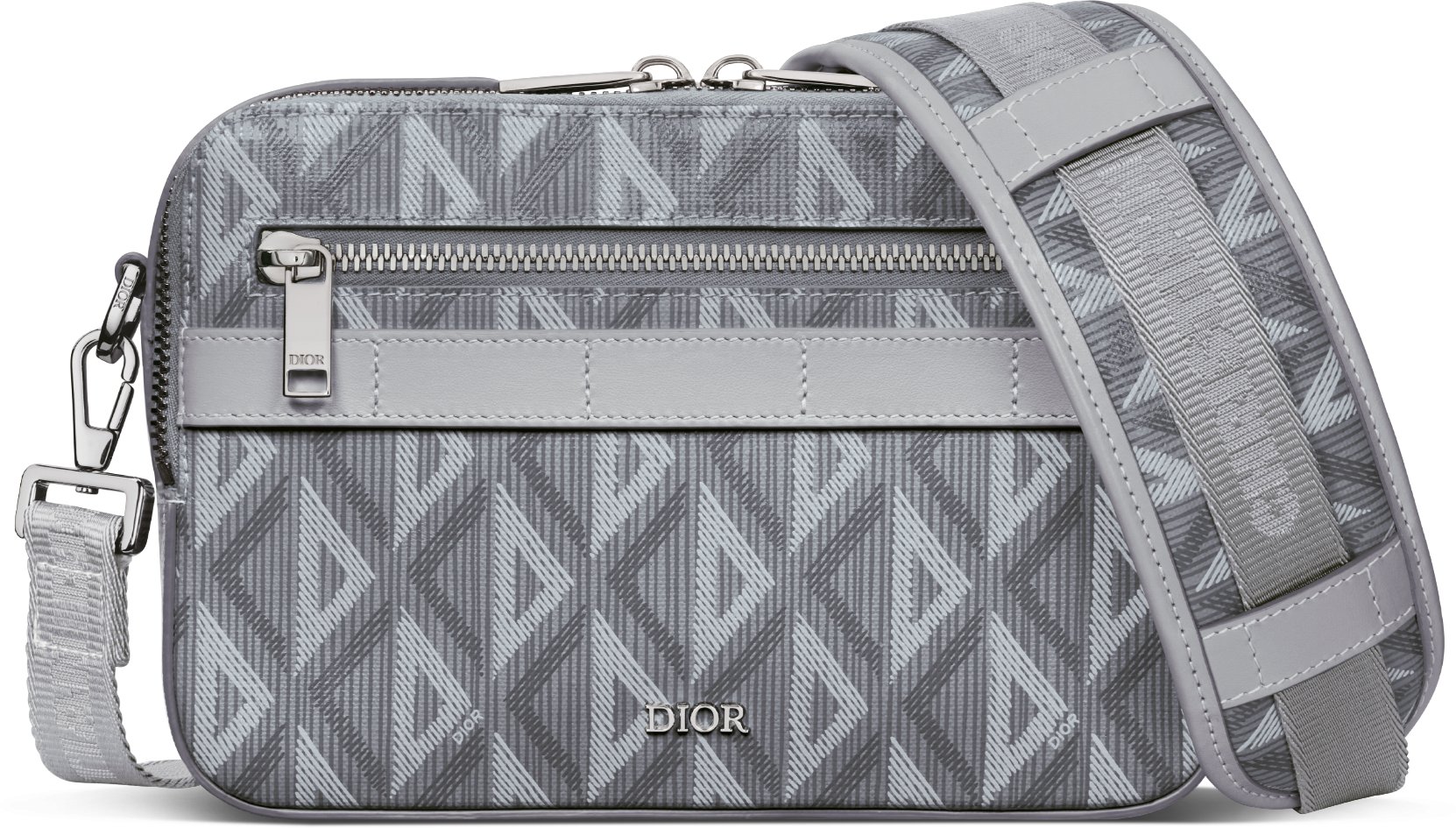 CD Icon Long Zipped Wallet Black Grained Calfskin | DIOR