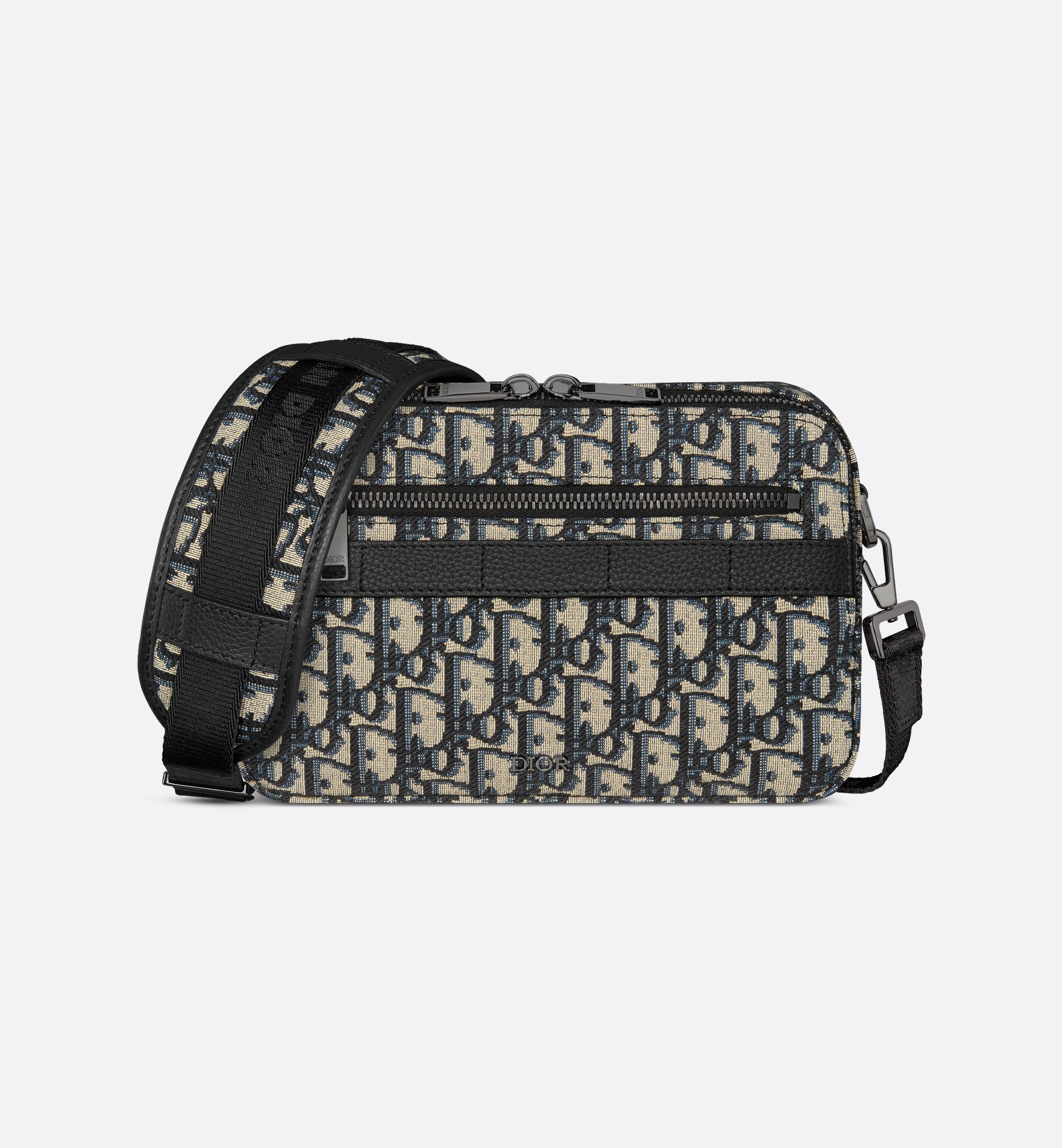 Safari Bag with Strap Beige and Black Dior Oblique Jacquard Safari Bag with Strap Beige and Black Dior Oblique Jacquard