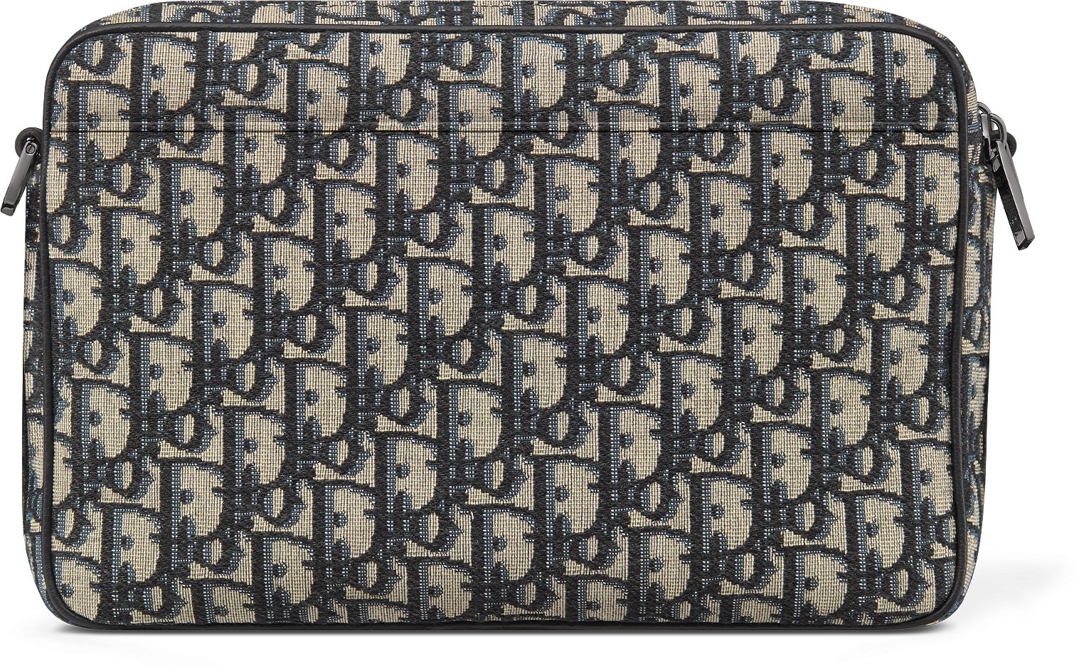 Maxi Safari Bag with Strap Beige and Black Dior Oblique