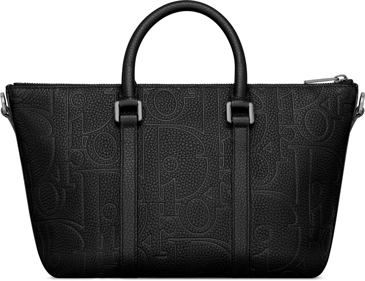 Weekender 25 tas Zwart Dior Gravity leer en zwart generfd kalfsleer DIOR