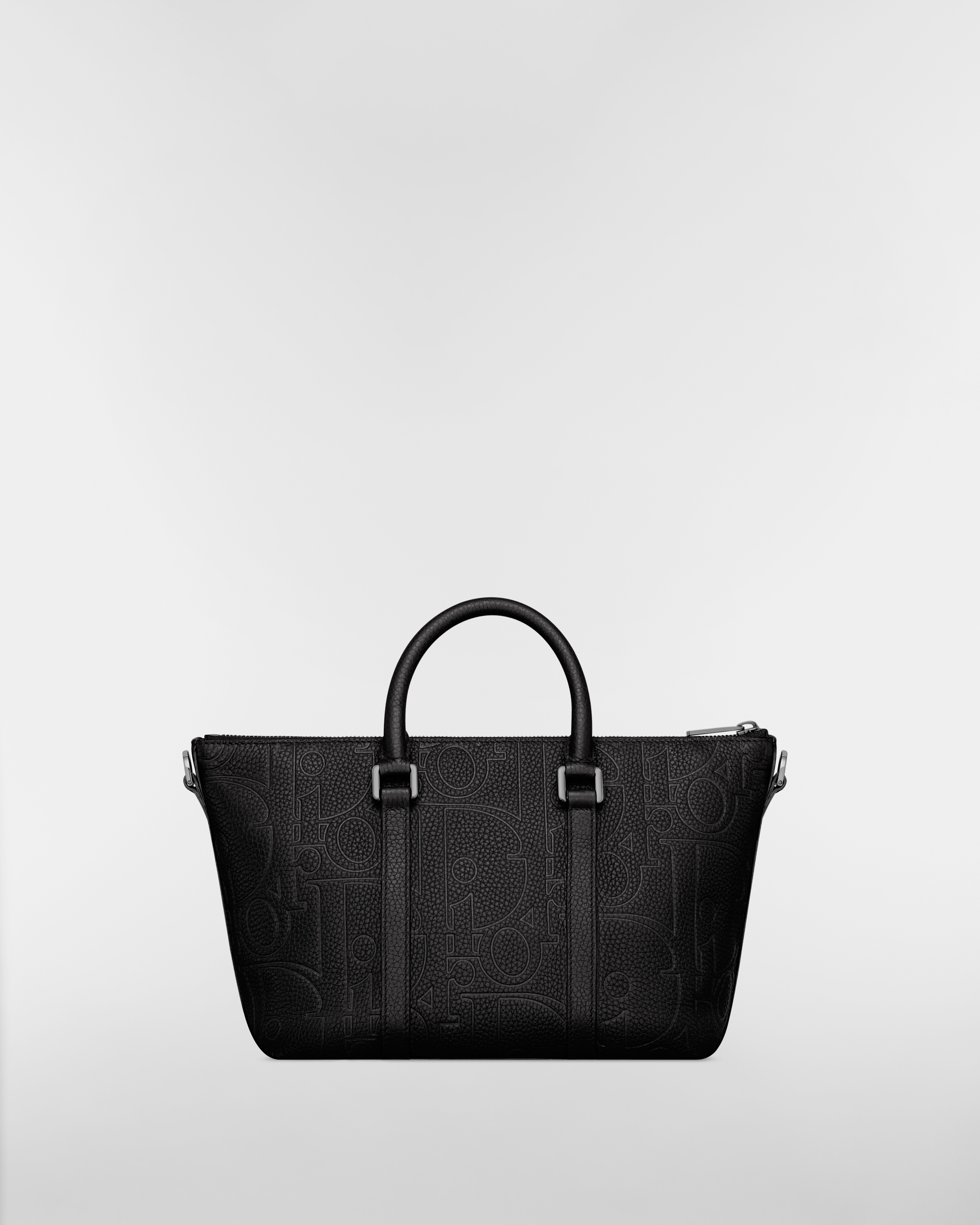 Weekender 25 Black Dior Gravity Leather and Black Grained Calfskin E08
