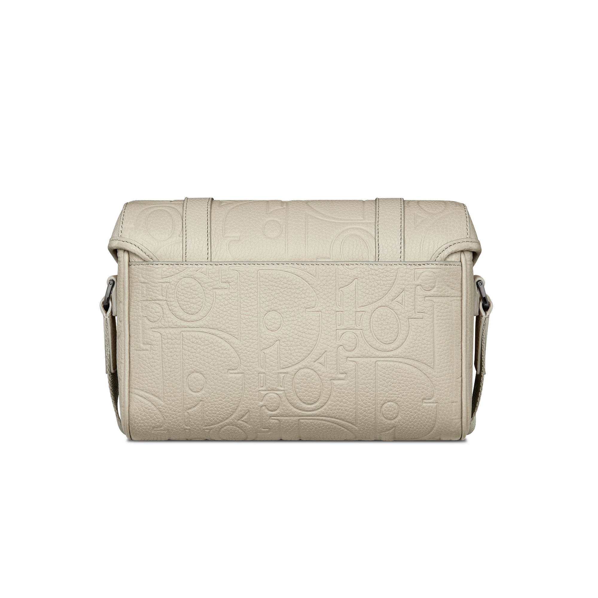 กระเป๋าเมสเซนเจอร์ Dior Hit the Road พร้อมฝาพับ หนัง Dior Gravity สีเบจและหนังลูกวัวลายเกรนสีเบจ E08