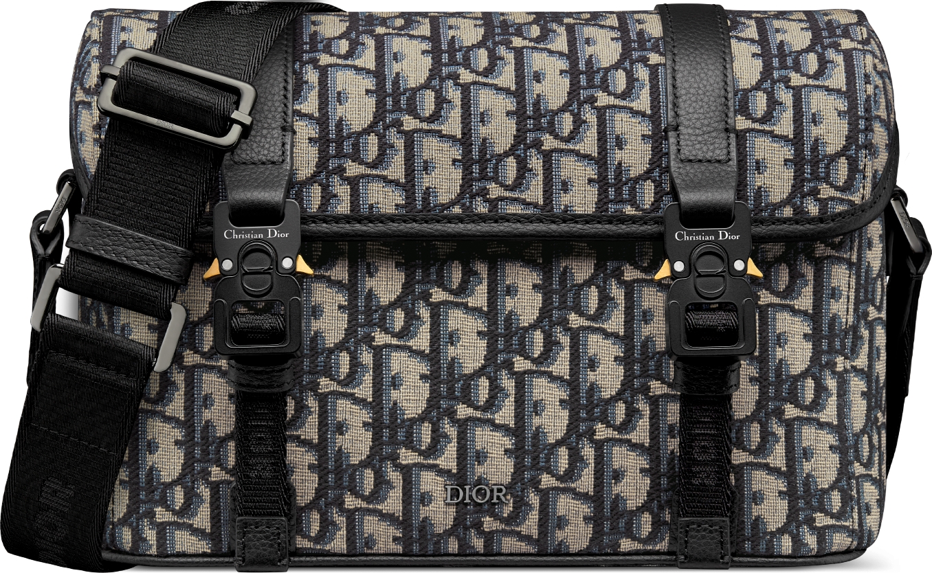 最高級のスーパー Messenger Road the Hit Dior Bag Black and Beige Flap with 旅行かばん・小分けバッグ
