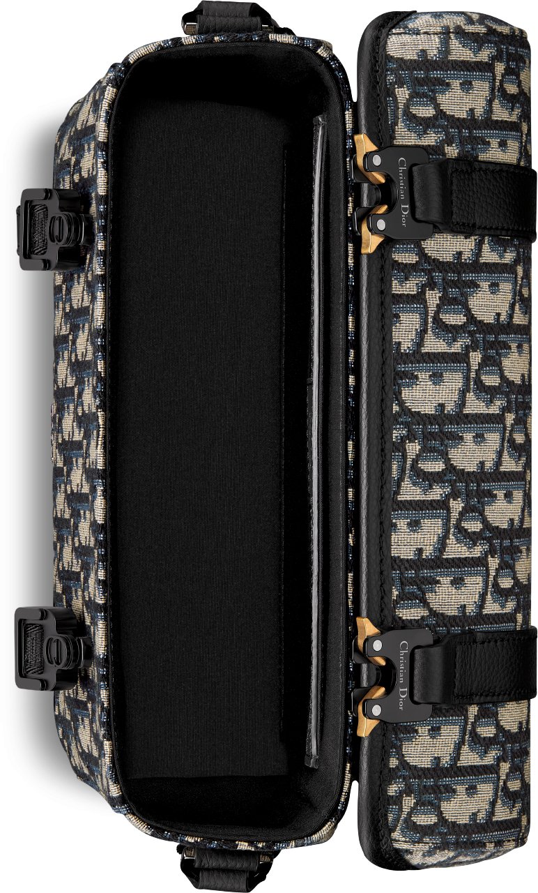 Bolsa messenger Dior Hit The Road com aba aria_topShotView