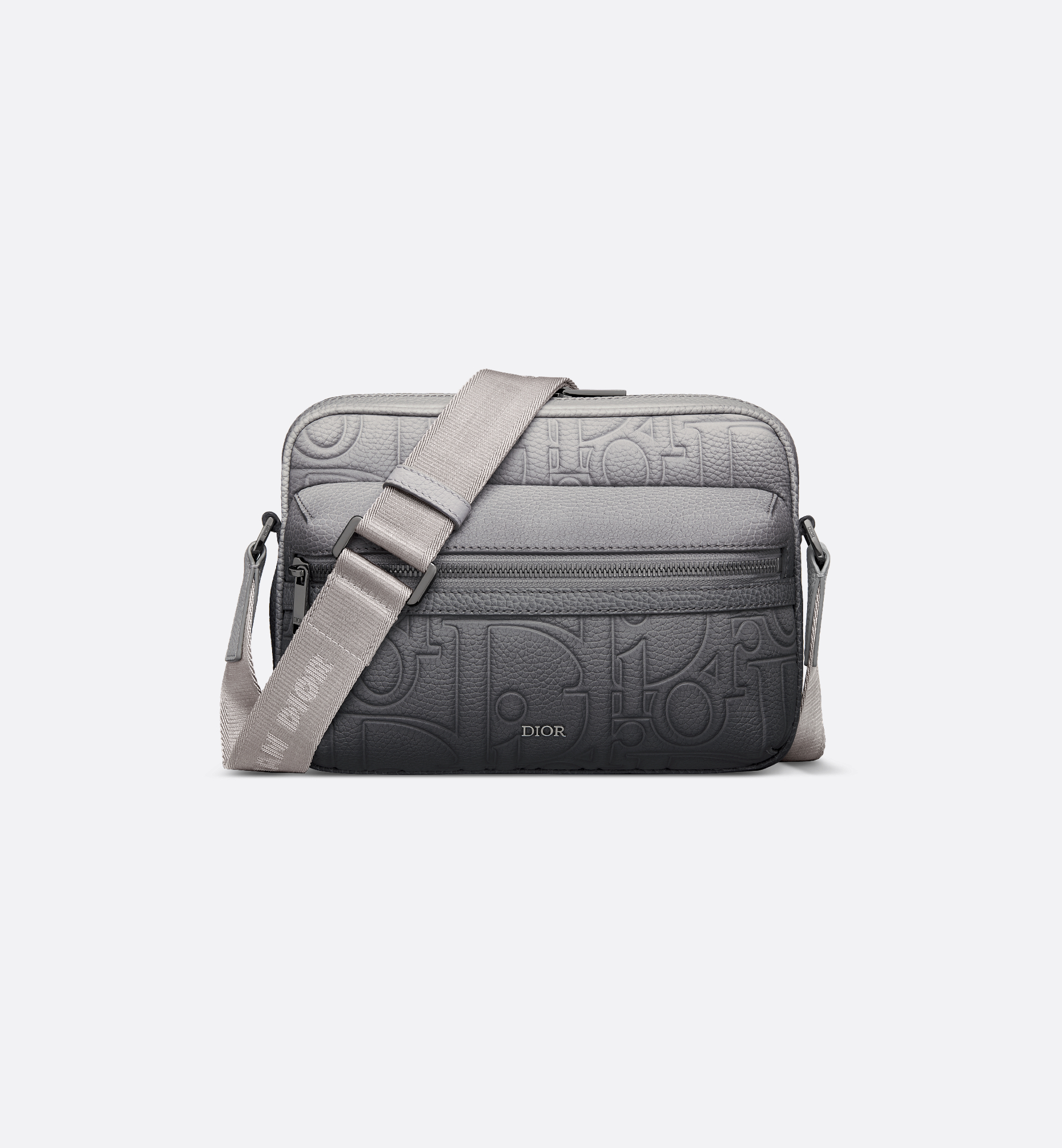 Rider 2.0 Zipped Messenger Bag Gradient Gray-Black Dior Rider 2.0 Zipped Messenger Bag Gradient Gray-Black Dior