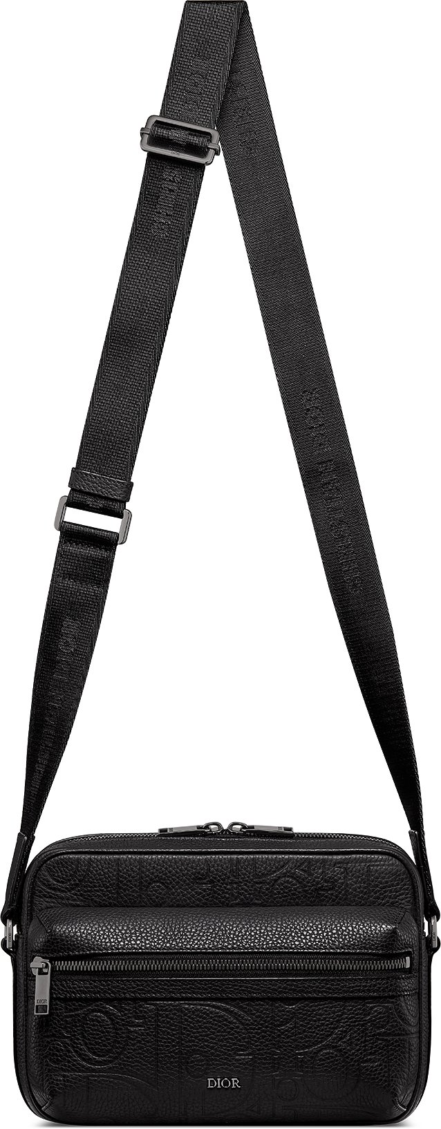 Dior  Rider 2.0 Zipper Backpack Black Cowhide 336219
