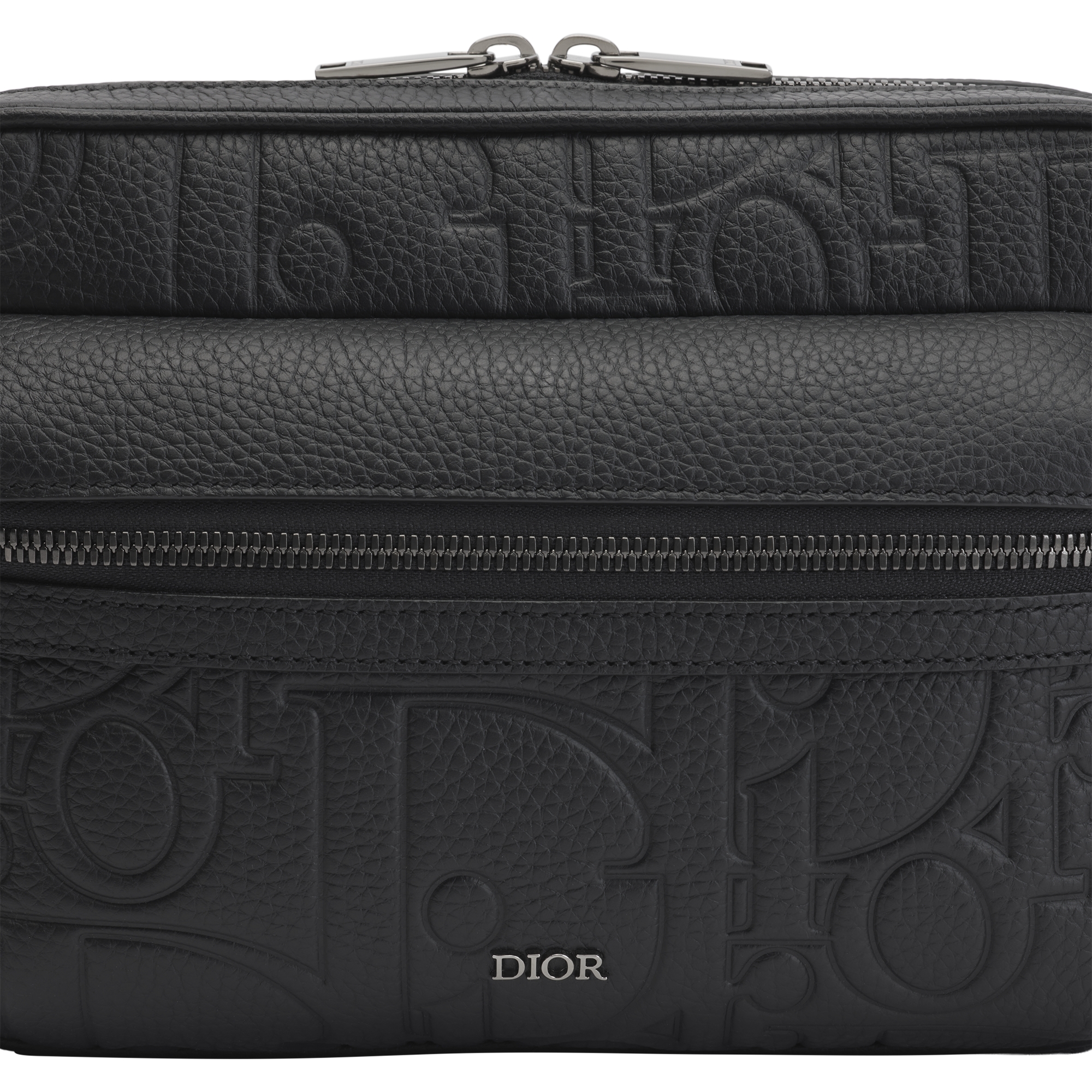 Rider 2.0 Zipped Messenger Bag Black Dior Gravity Leather and Black Grained Calfskin E10