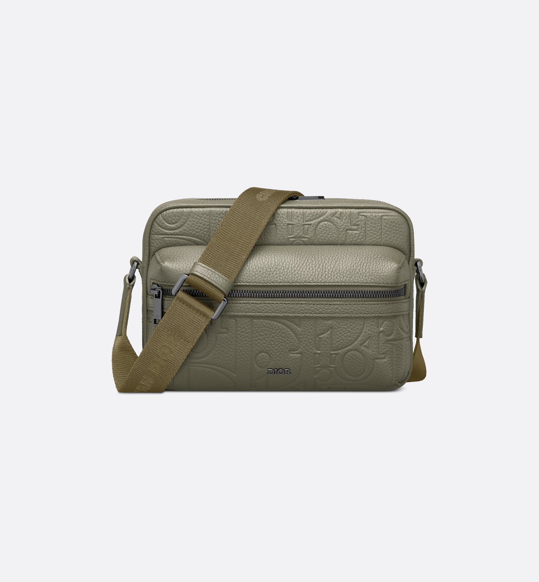 Rider 2.0 Zipped Messenger Bag Khaki Dior Gravity Leather Rider 2.0 Zipped Messenger Bag Khaki Dior Gravity Leather