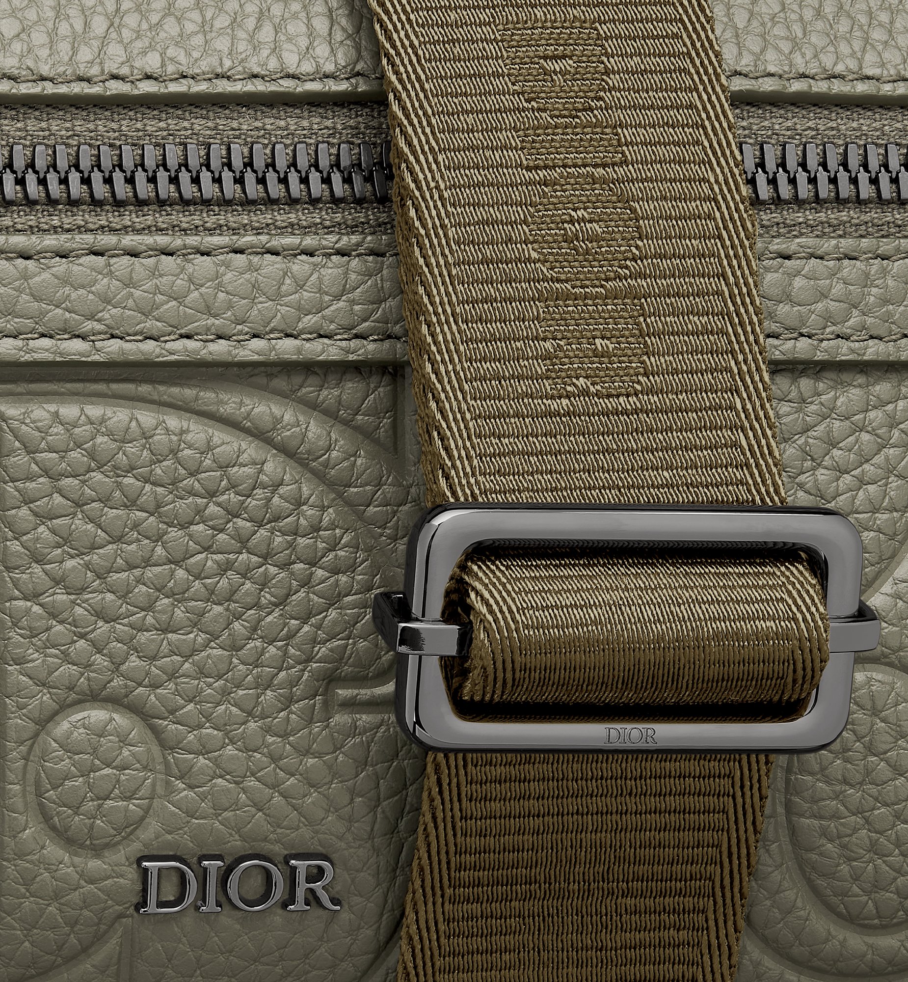 Rider 2.0 Zipped Messenger Bag Khaki Dior Gravity Leather Rider 2.0 Zipped Messenger Bag Khaki Dior Gravity Leather