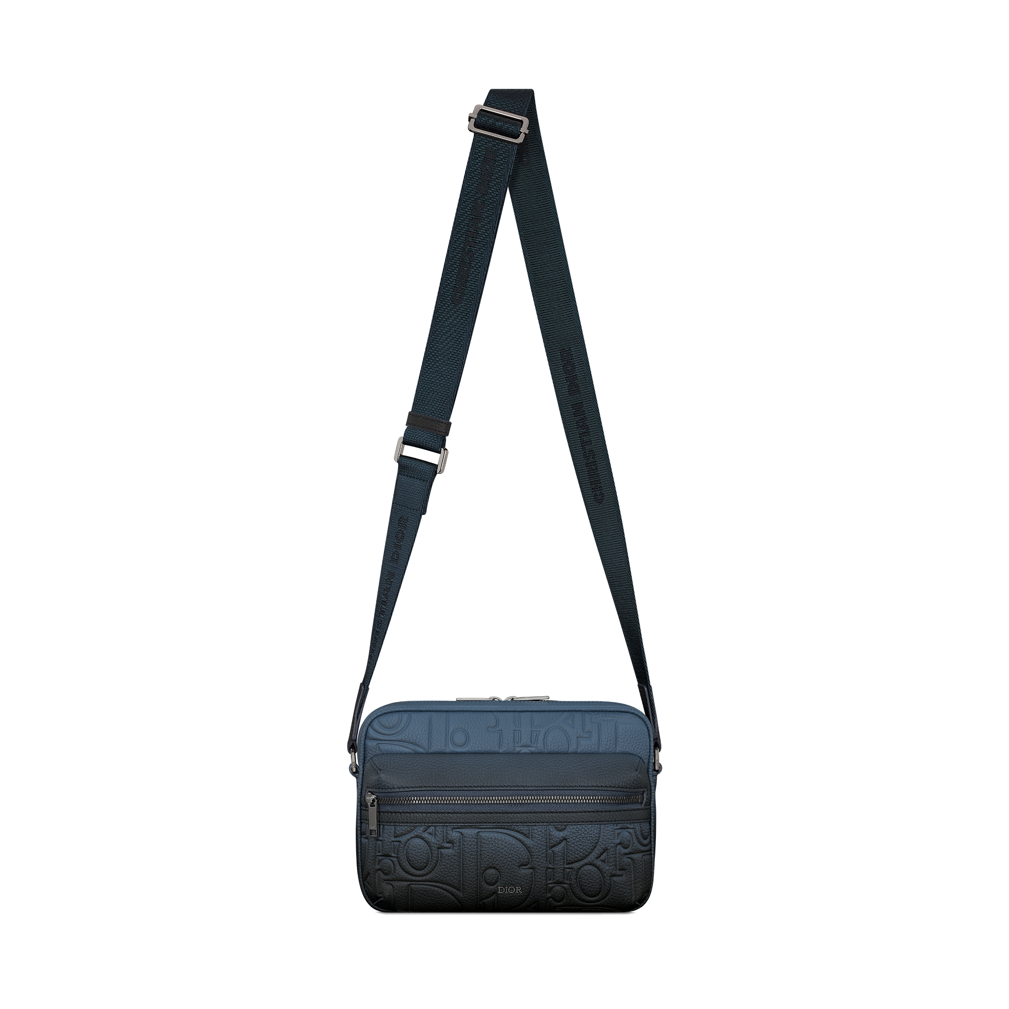 Rider 2.0 ジップ付き メッセンジャーバッグ ディオール グラビティ レザー & グレインドカーフスキン E07