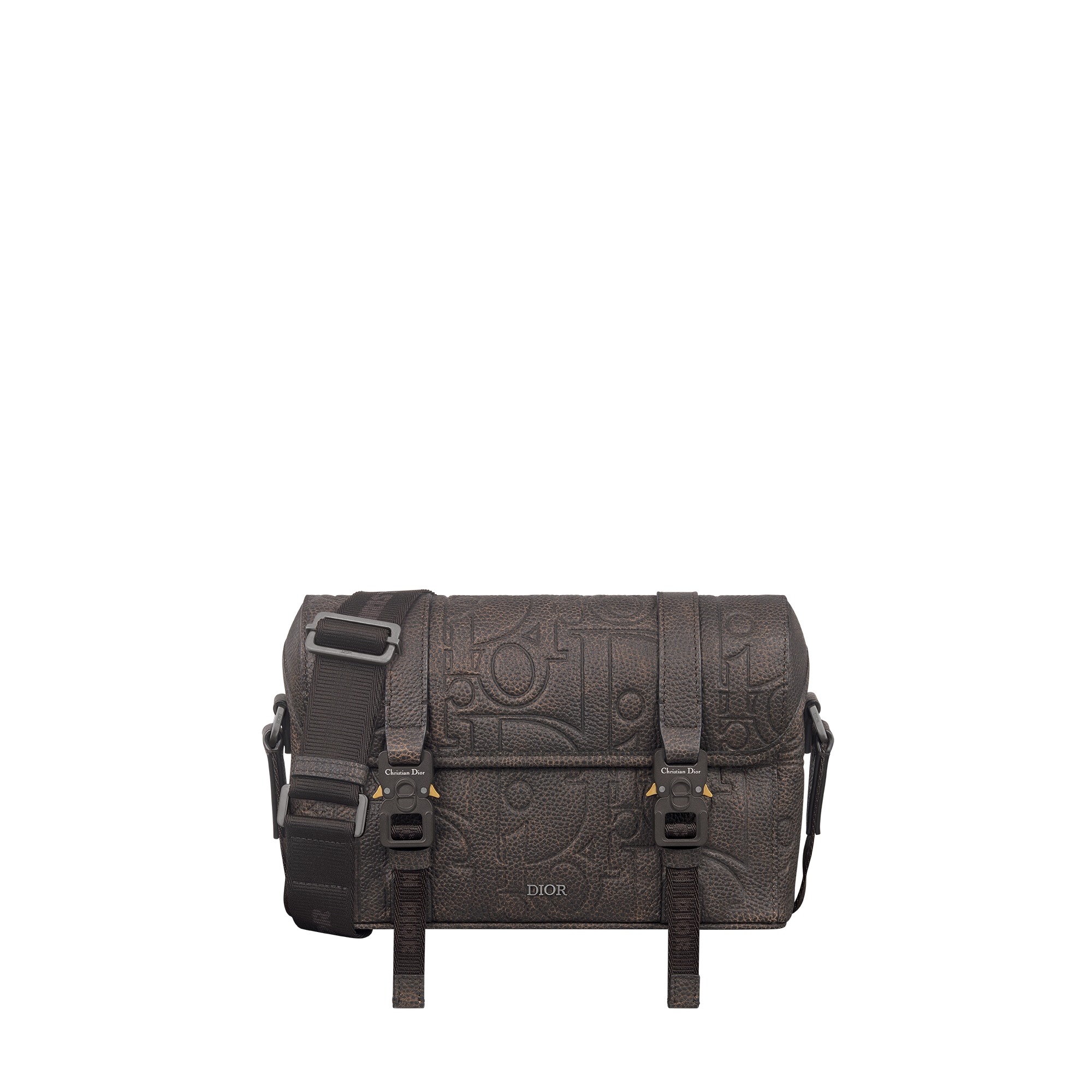 Dior Hit the Road Messenger Bag with Flap Brown Dior Gravity Vintage Leather E01