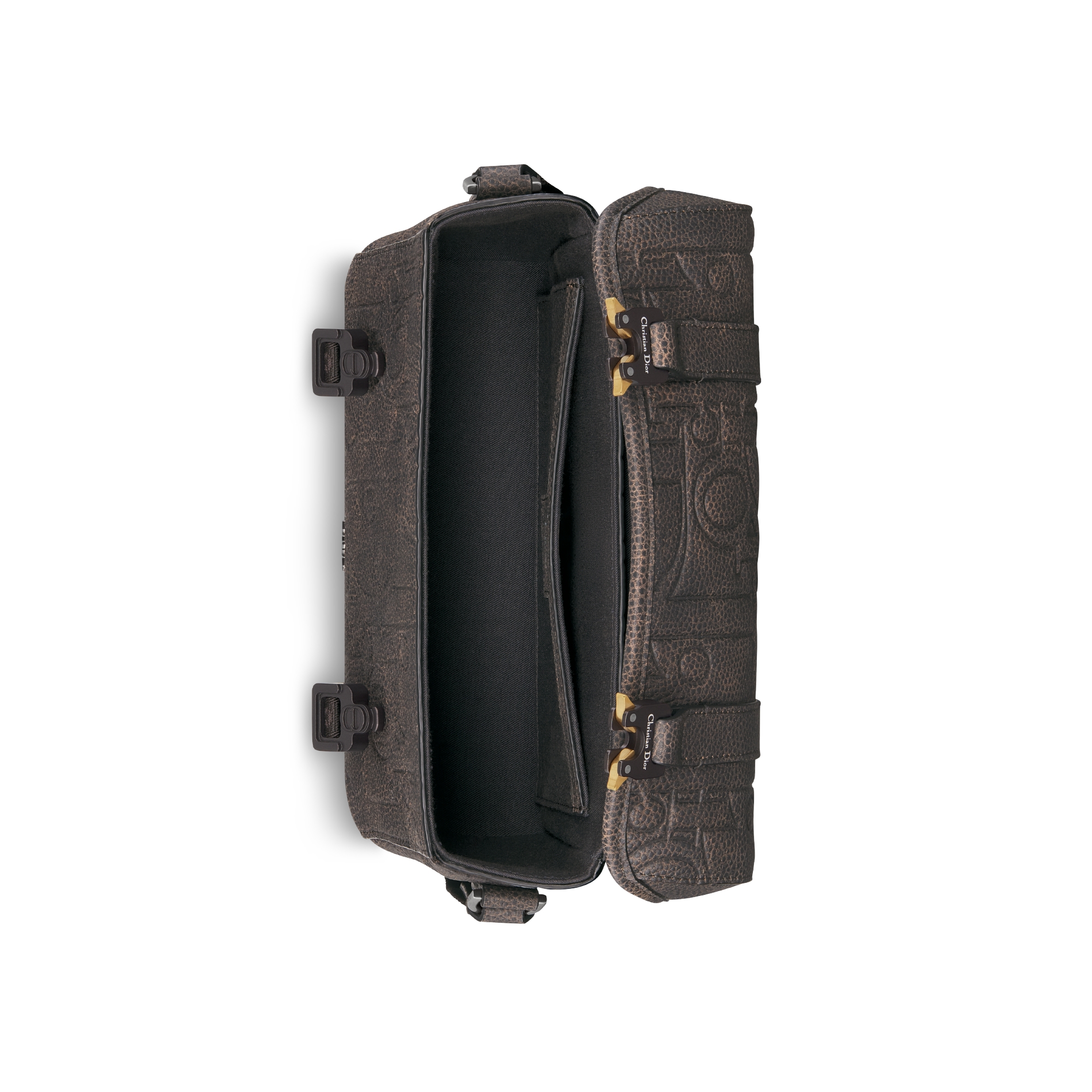 Dior Hit the Road Messenger Bag with Flap Brown Dior Gravity Vintage Leather E06