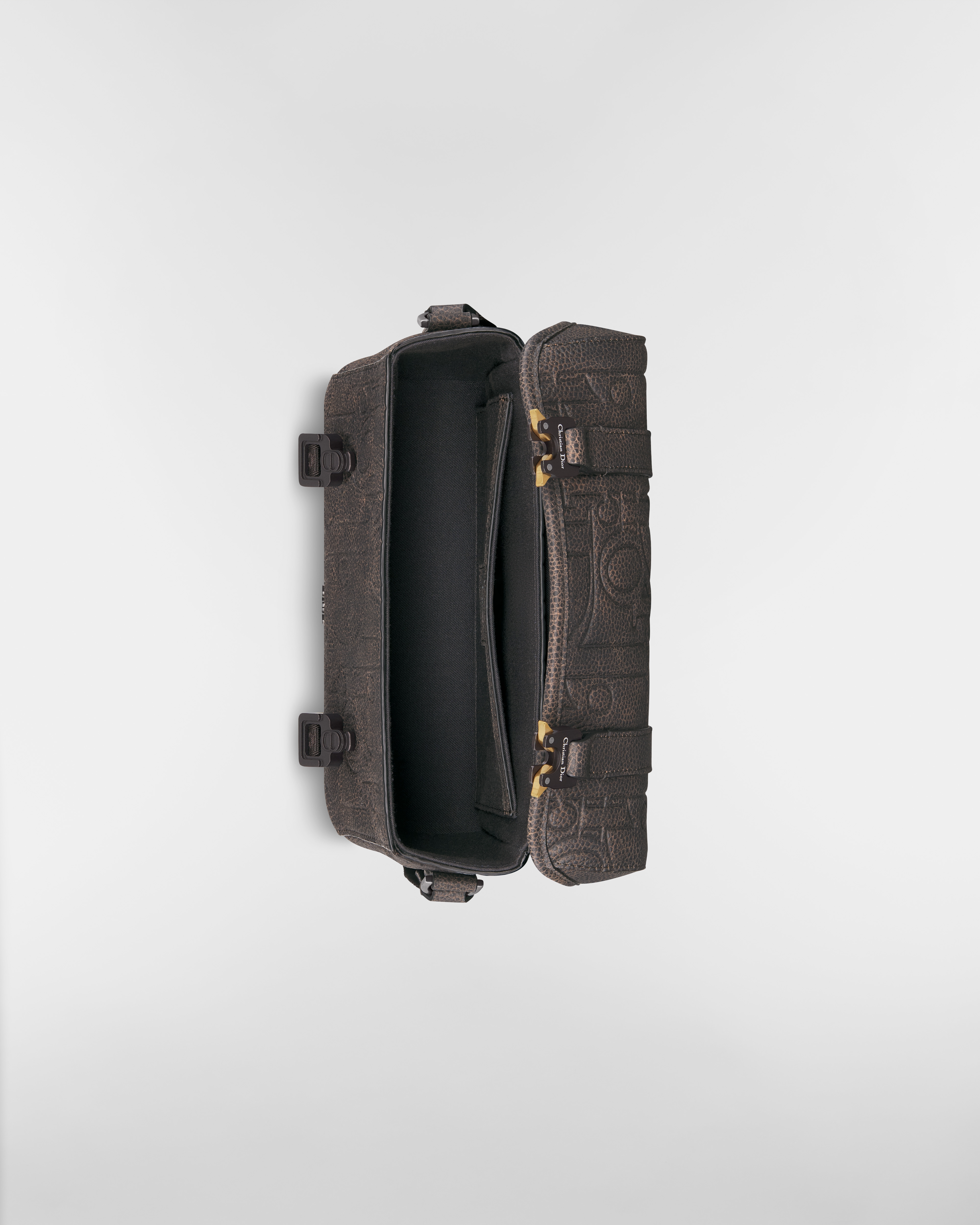 Dior Hit the Road Messenger Bag with Flap Brown Dior Gravity Vintage Leather E06