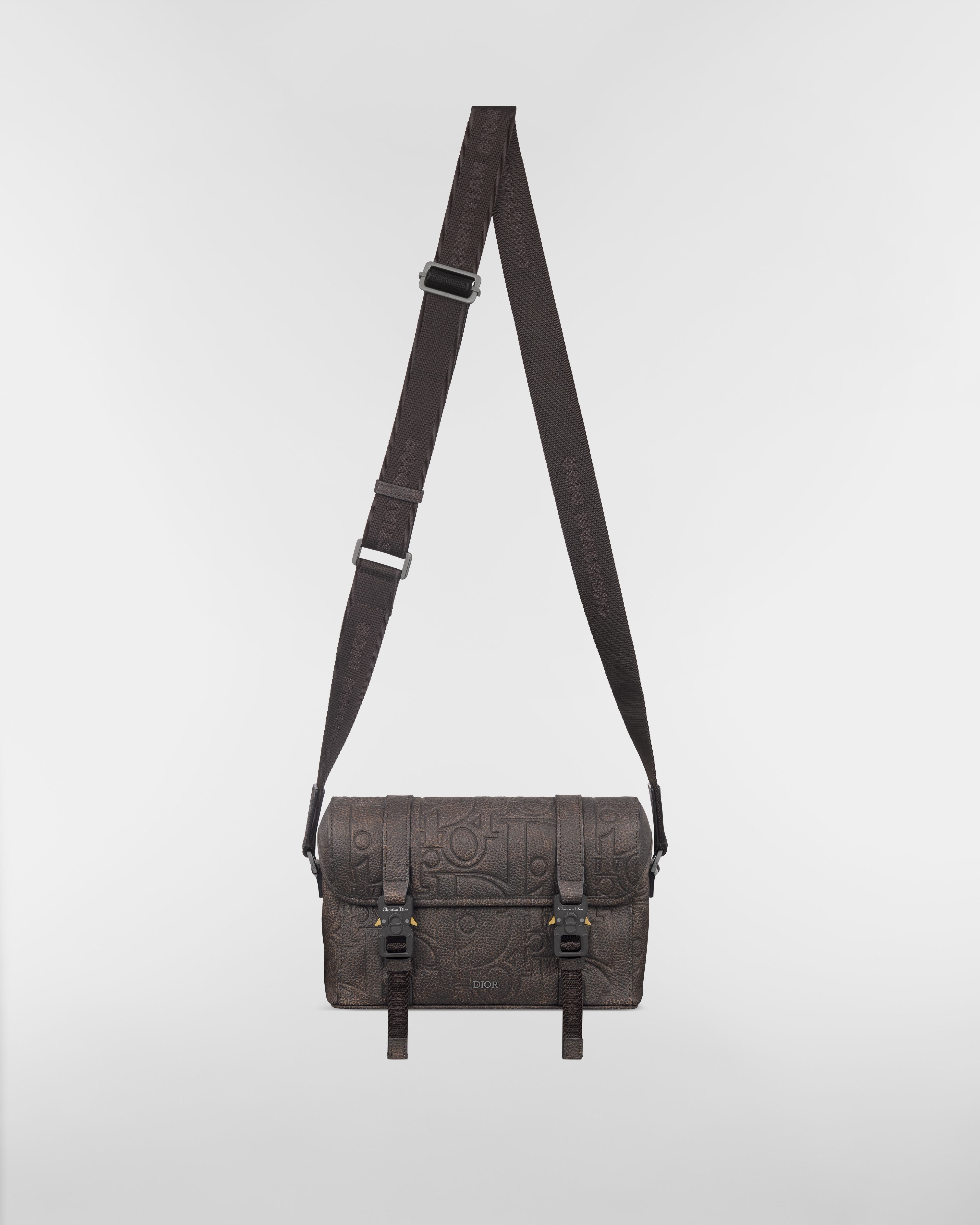 Dior Hit The Road-schoudertas met flap Bruin Dior Gravity Vintage-leer E07