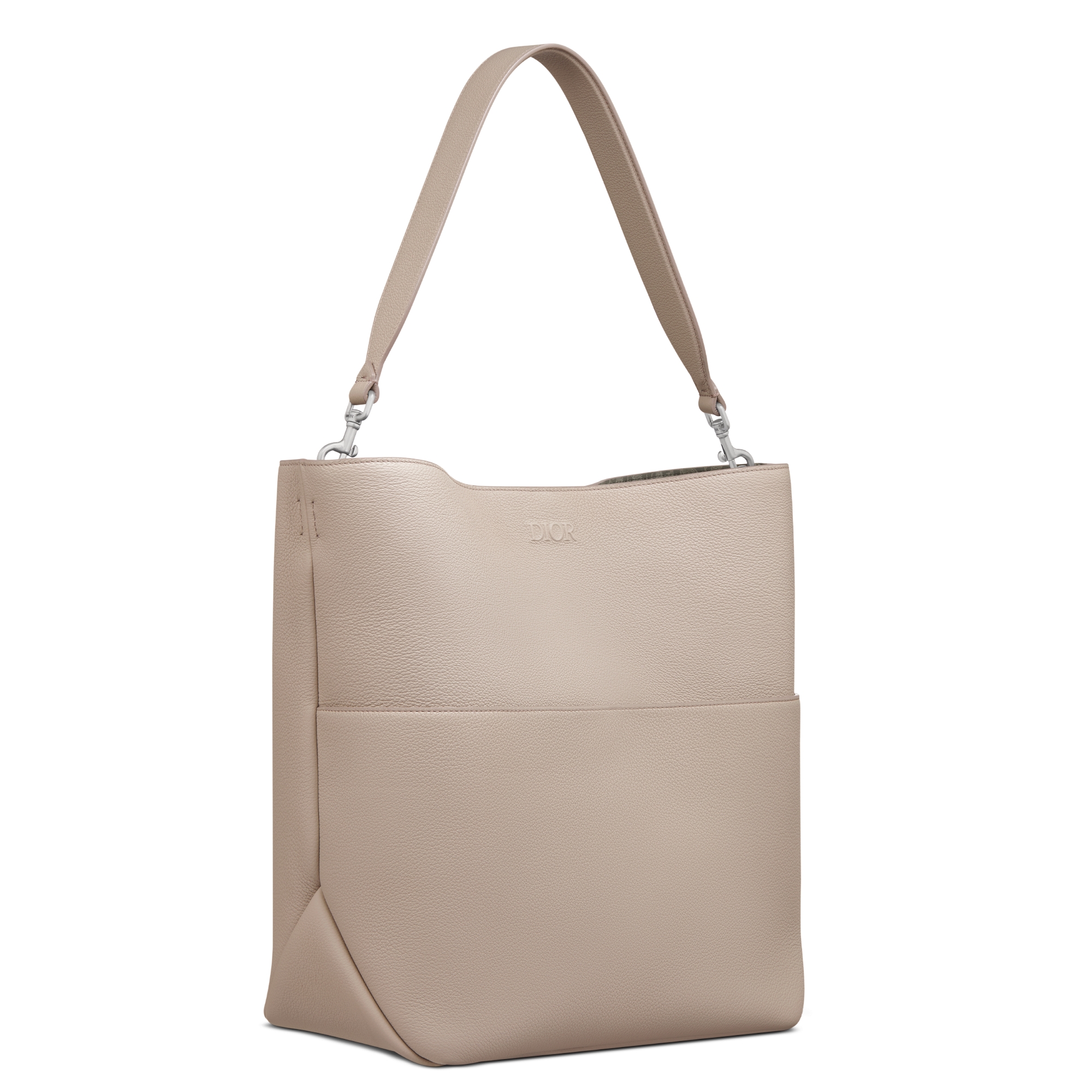Dior Privé Vertical Hobo Bag Beige Dior Icons Calfskin E03