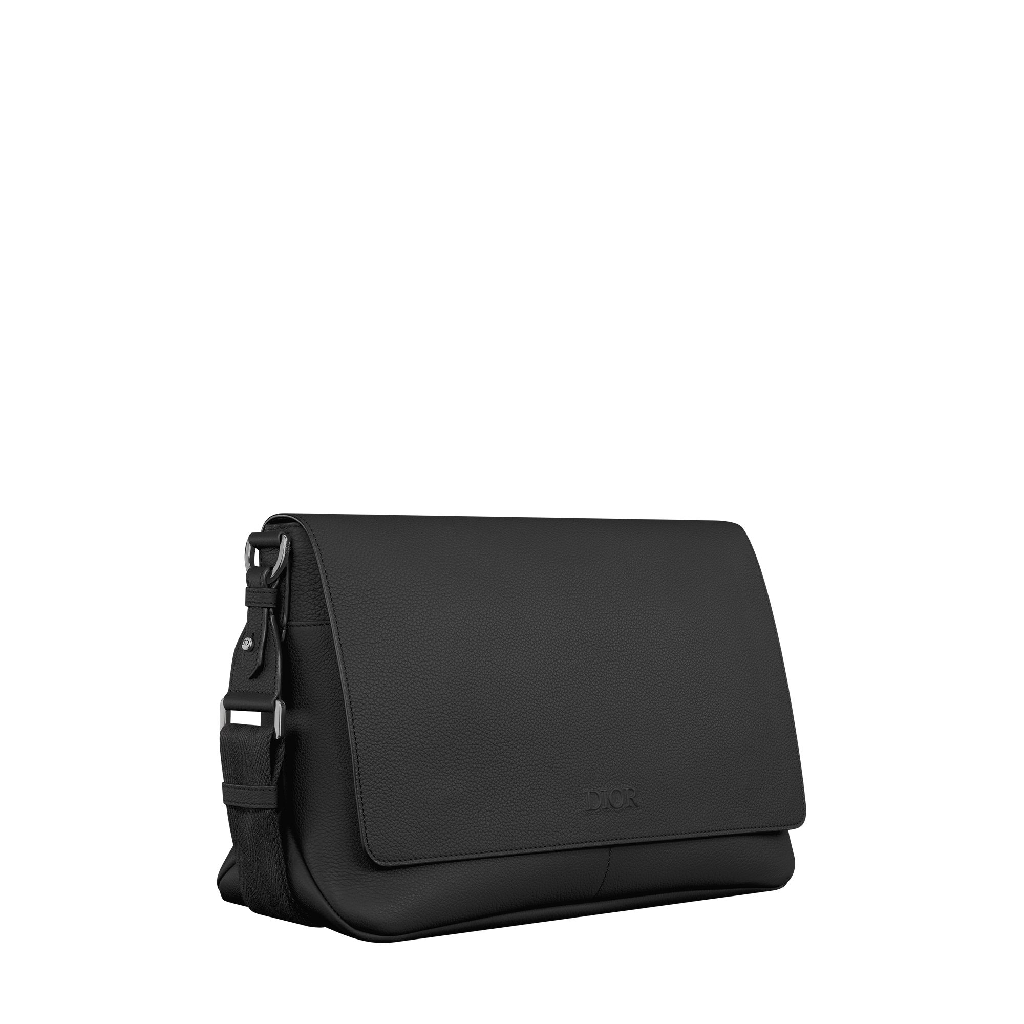 Dior Privé Messenger Bag with Flap Black Dior Icons Calfskin E03