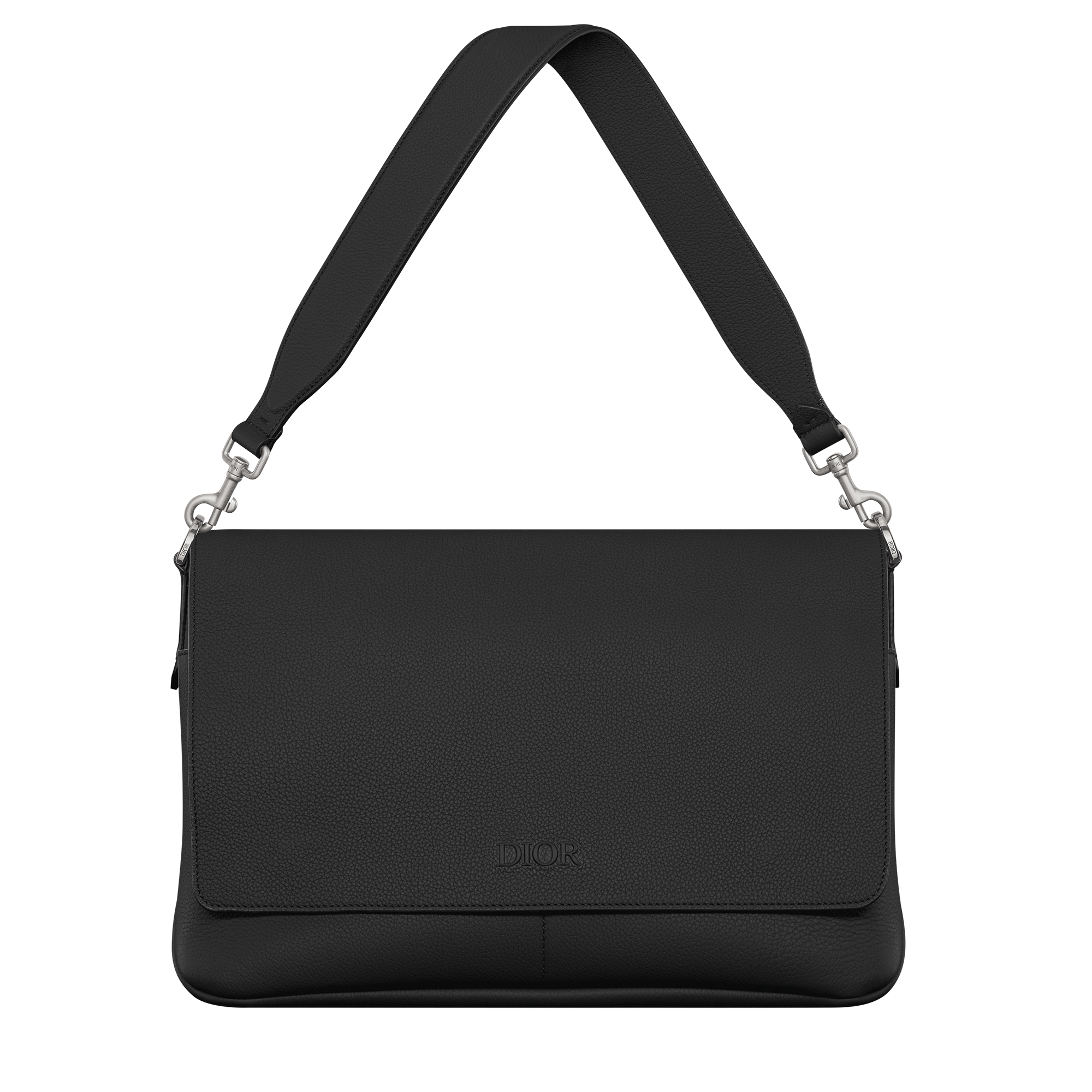 Dior Privé Messenger Bag with Flap Black Dior Icons Calfskin E10