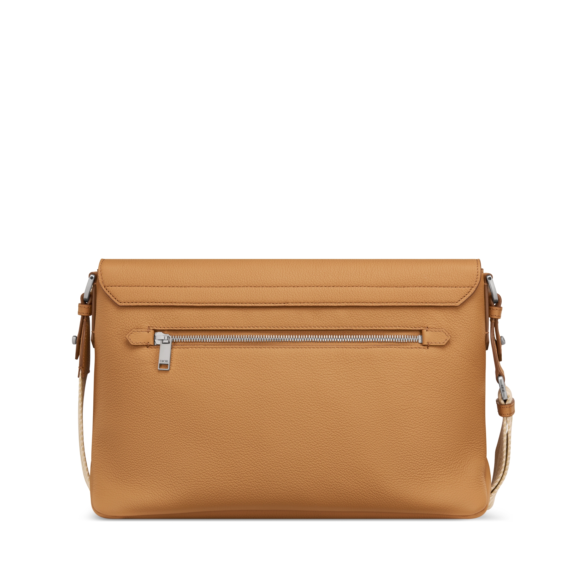 Borsa messenger con pattina Dior Privé Pelle di vitello Dior Icons marrone E08