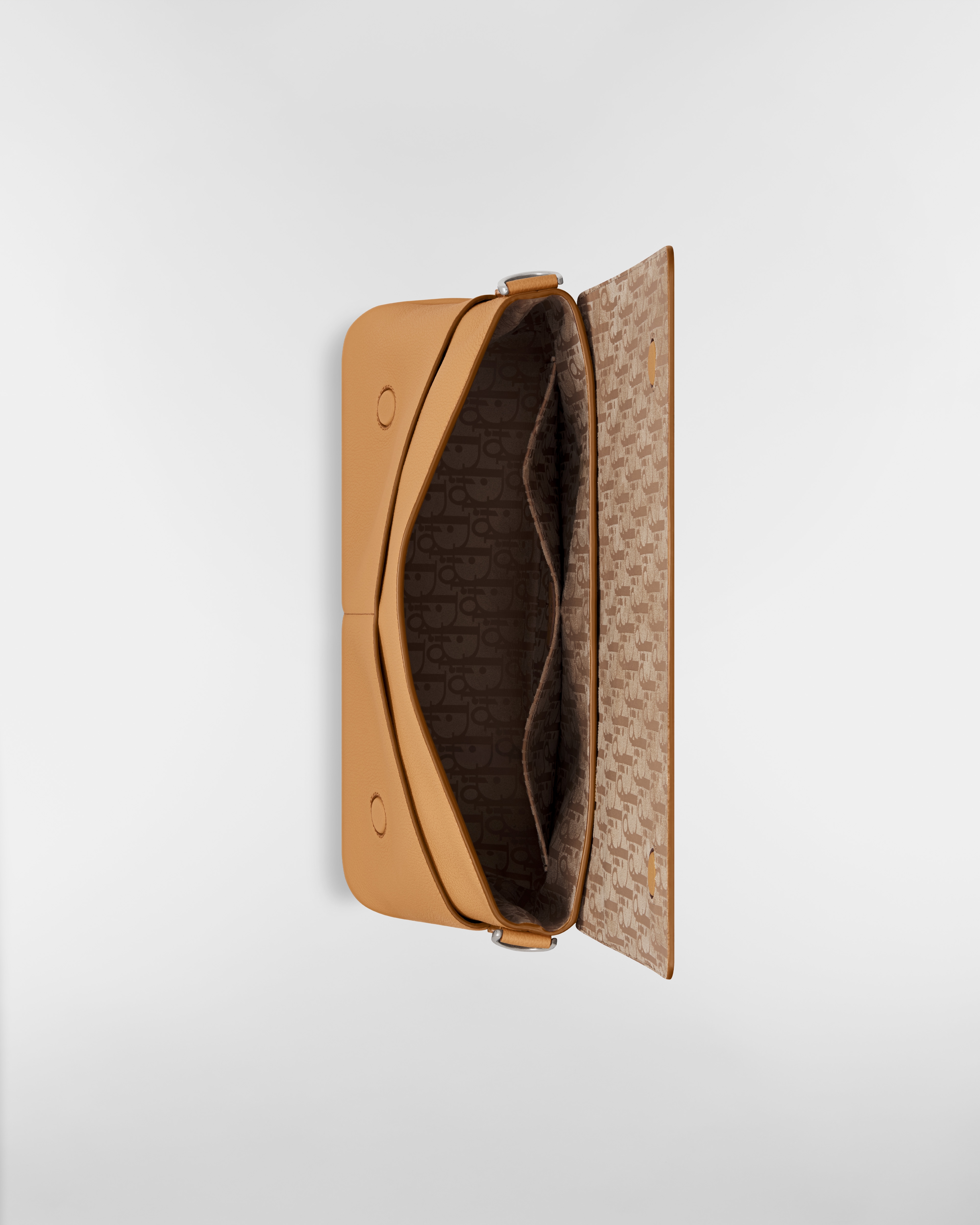 Dior Privé Messenger Bag with Flap Brown Dior Icons Calfskin E06