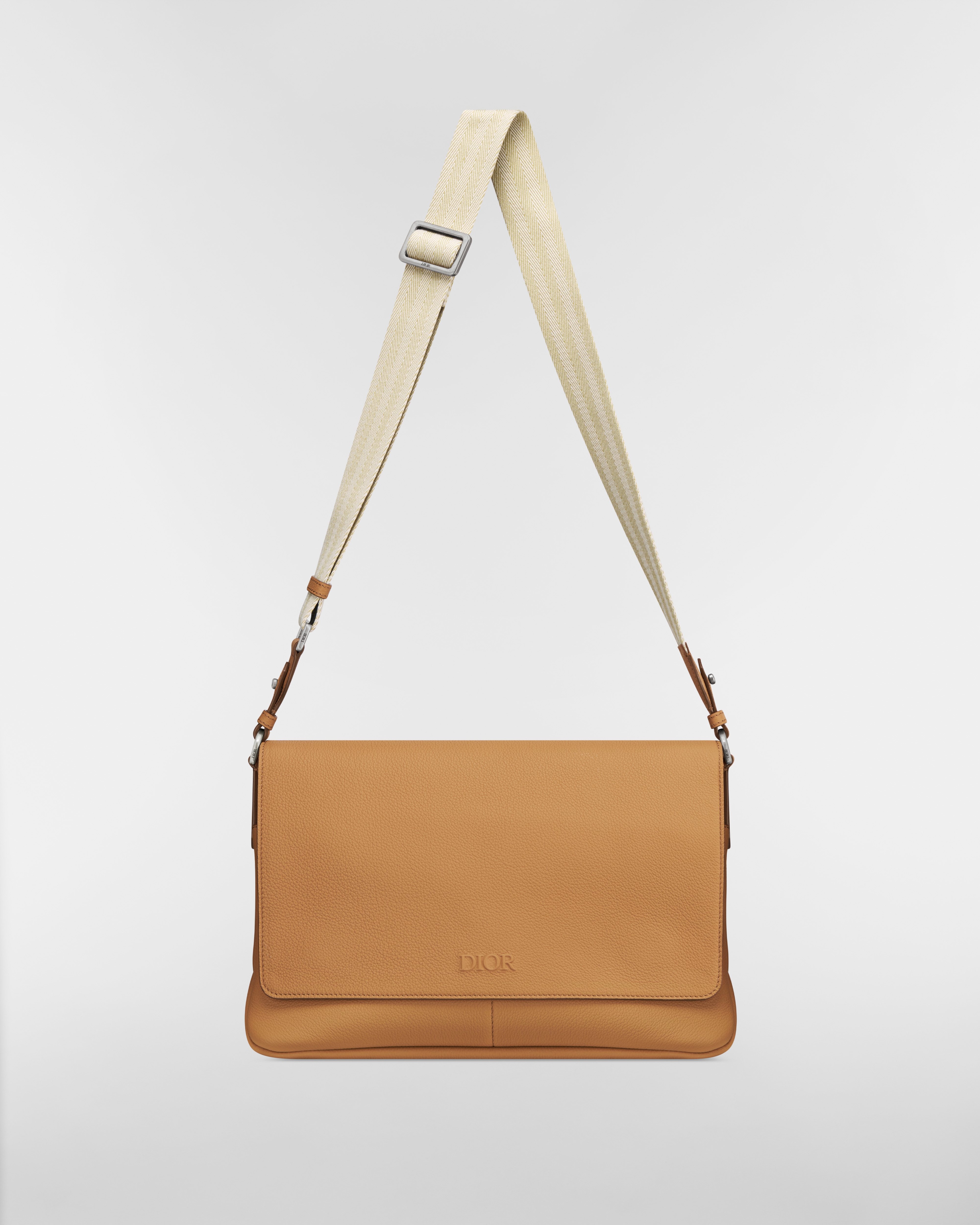 Dior Privé Messenger Bag with Flap Brown Dior Icons Calfskin E07